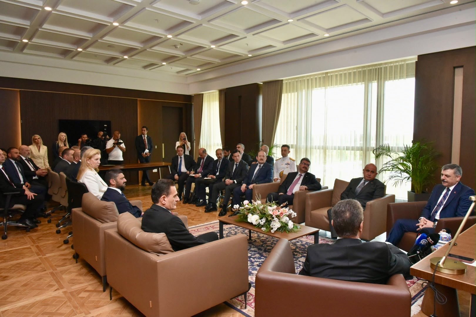 İçişleri Bakanı Mustafa Çiftçi konuşma yaparken