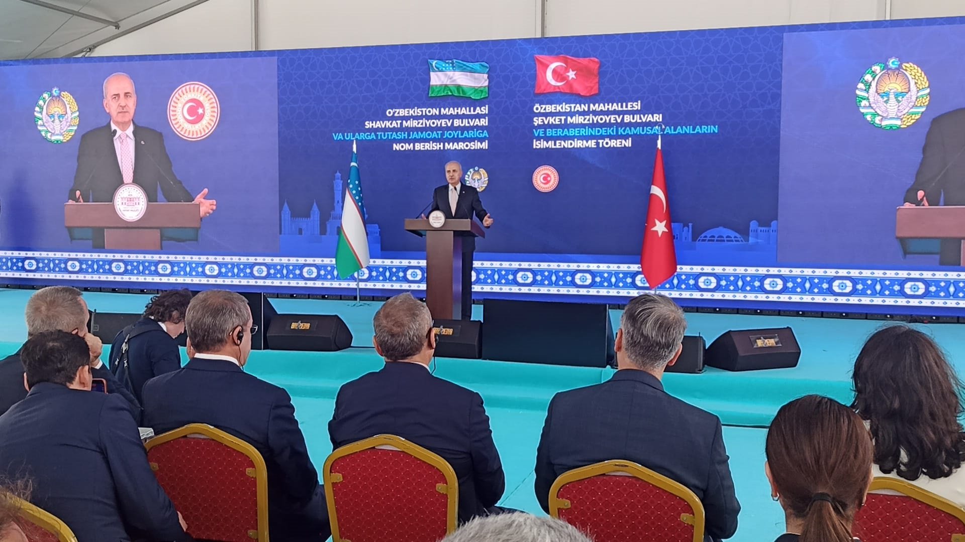TBMM Başkanı Numan Kurtulmuş Özbekistan Mahallesi İsim Verme Töreni