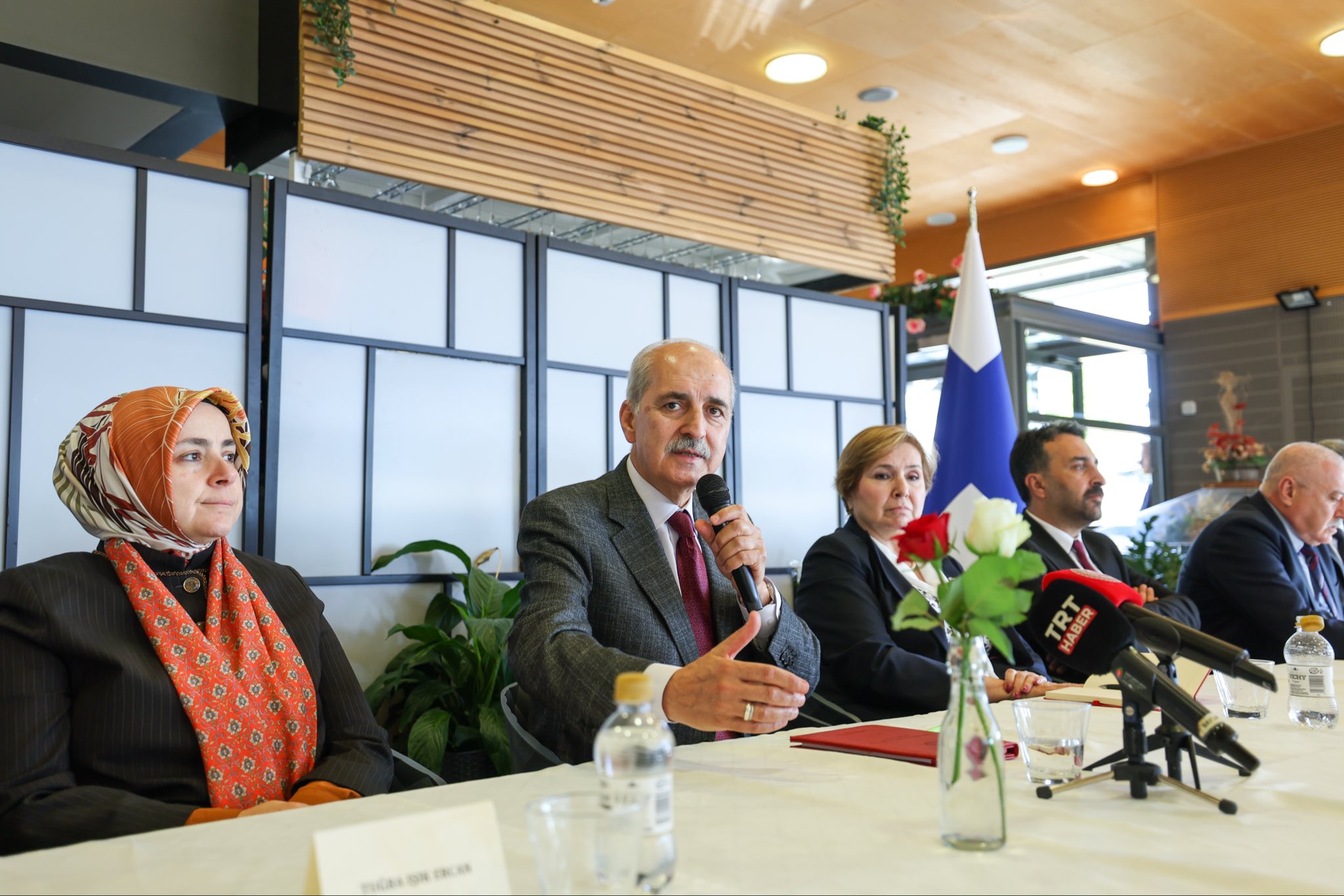Numan Kurtulmuş Finlandiya Türk vatandaşları buluşması