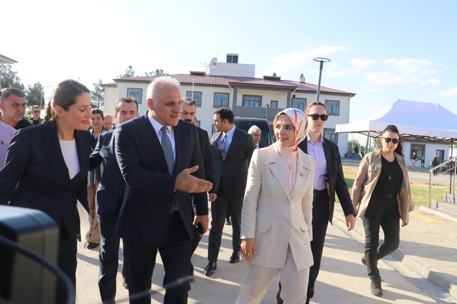 Sosyal Hizmet Kampüsü inşaat alanı görüntüleri.