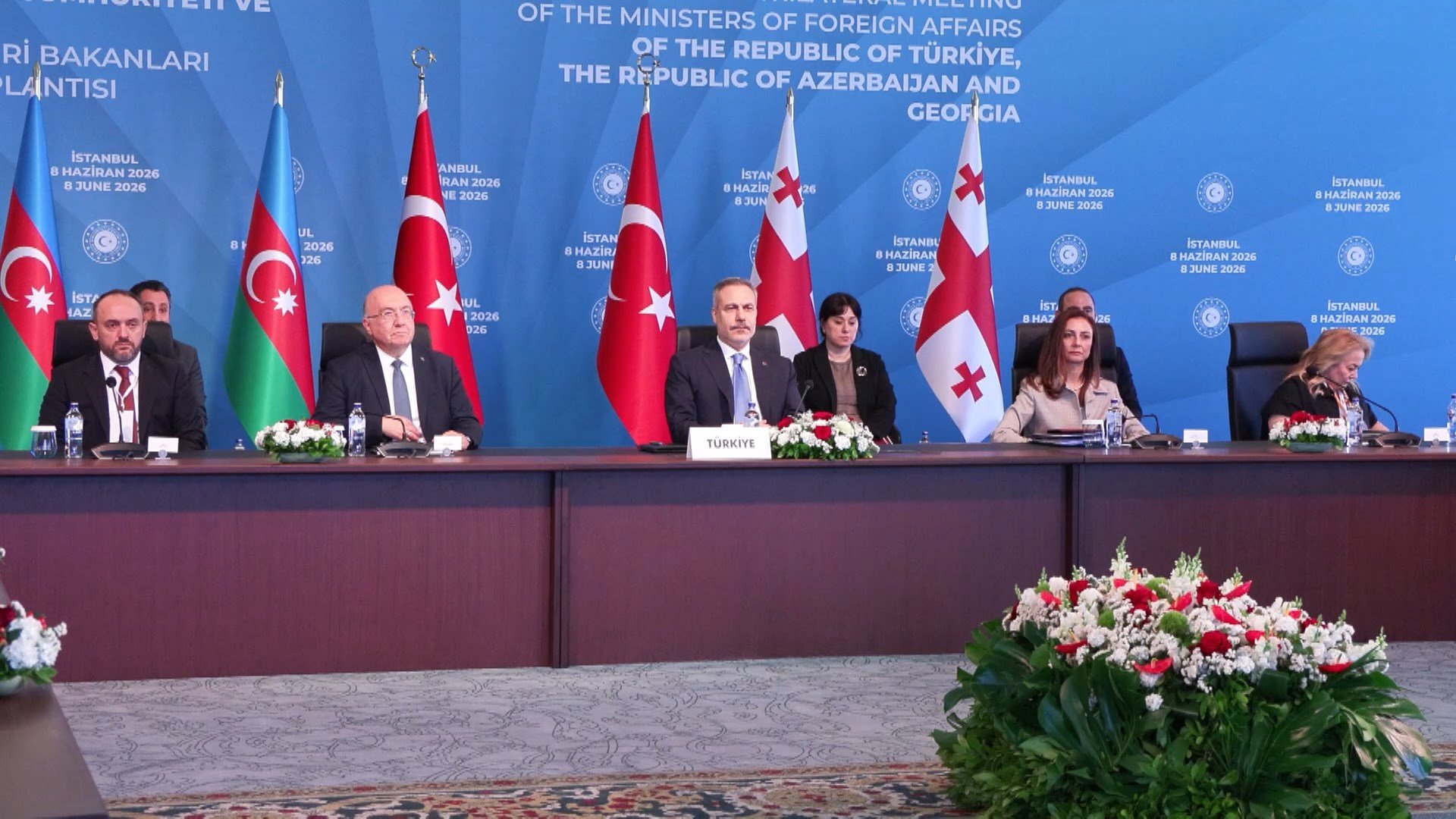 Hakan Fidan, Ceyhun Bayramov ve Maka Botchorishvili
