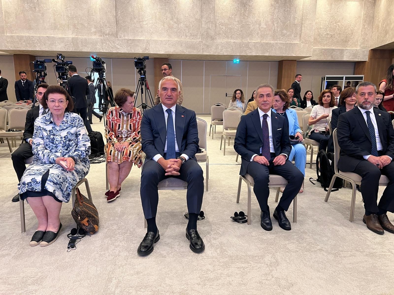 Kültür ve Turizm Bakanı Mehmet Nuri Ersoy ve Yunanistan Kültür Bakanı Lina Mendoni