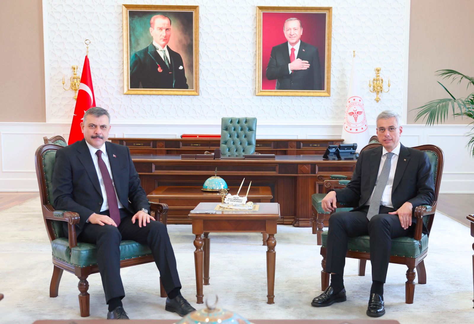 İçişleri Bakanı Mustafa Çiftçi ve Sağlık Bakanı Kemal Memişoğlu bir araya geldi