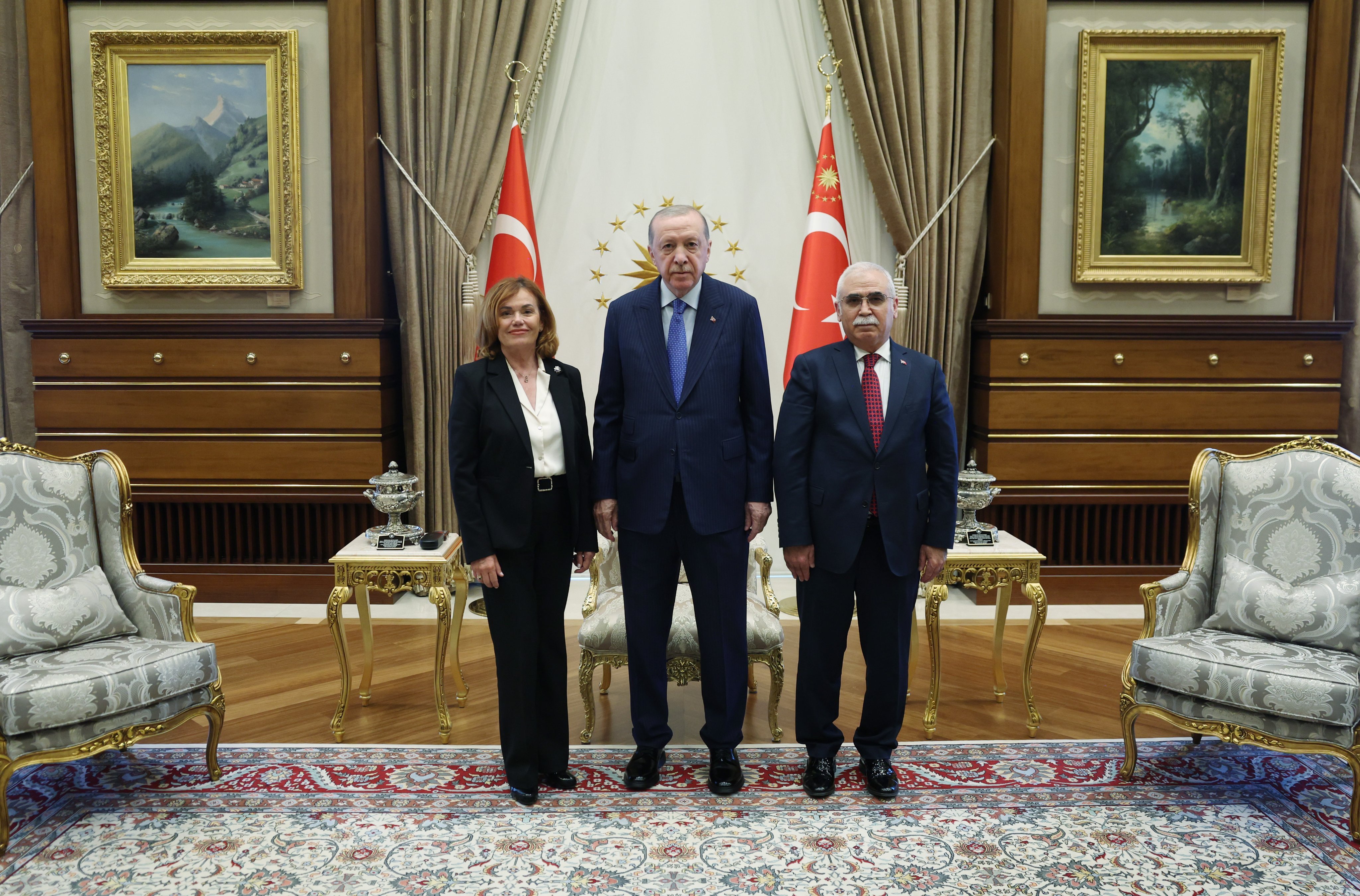 Cumhurbaşkanı Erdoğan İspanya Anayasa Mahkemesi Başkan Vekili