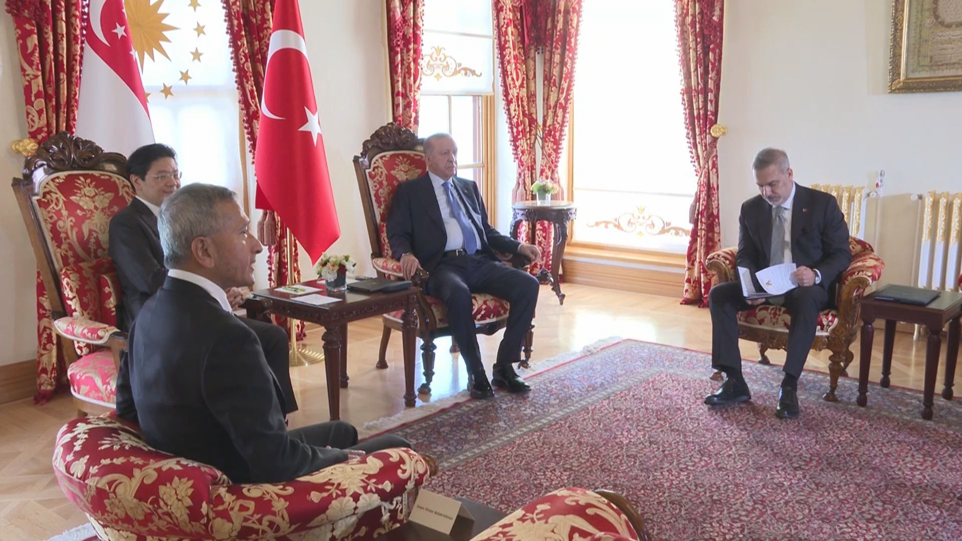 Singapur Başbakanı Lawrence Wong, Cumhurbaşkanı Erdoğan kabul