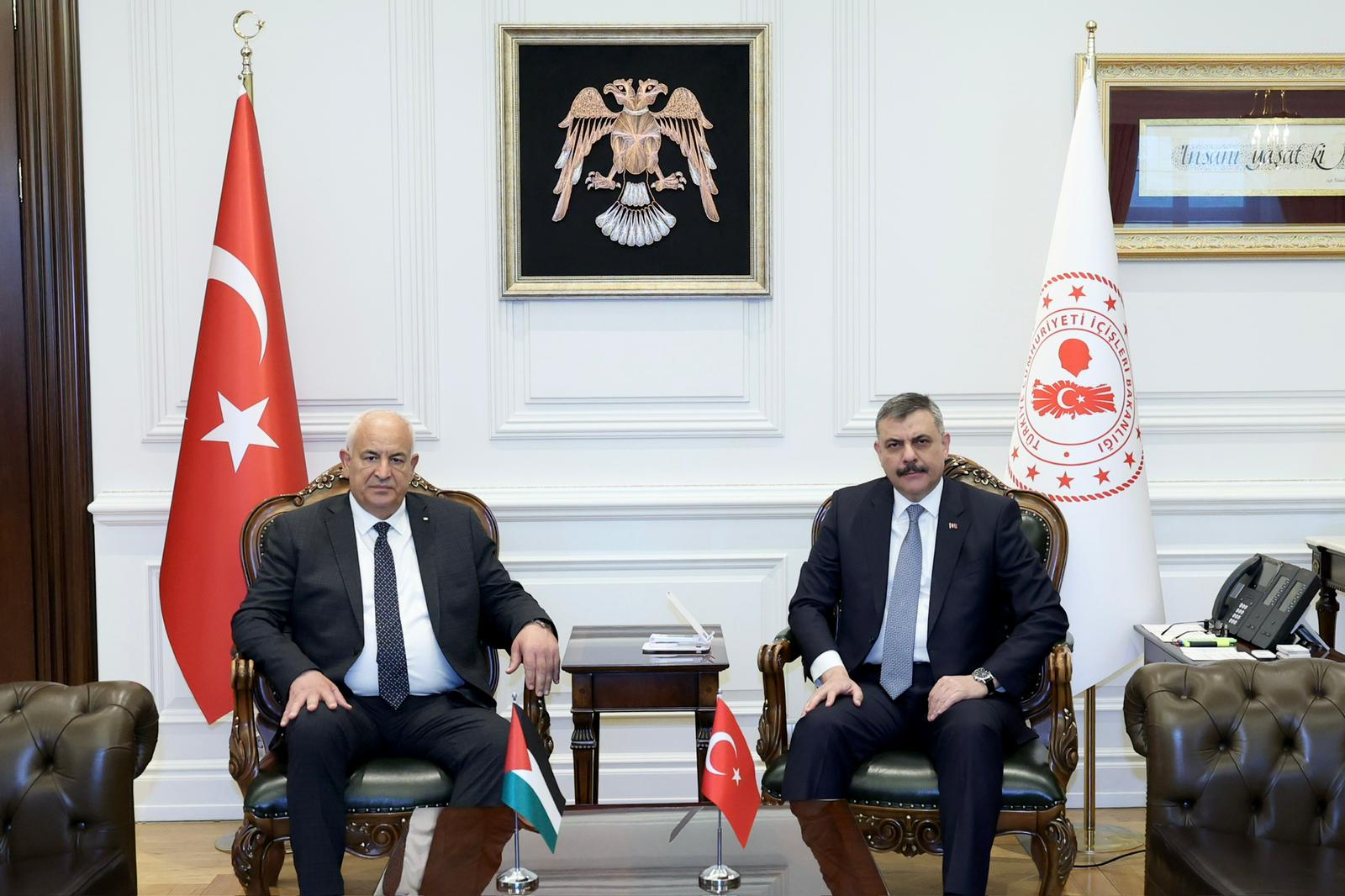 İçişleri Bakanı Mustafa Çiftçi Filistin İçişleri Bakanı Ziyad Hab El-Rih görüşme Ankara