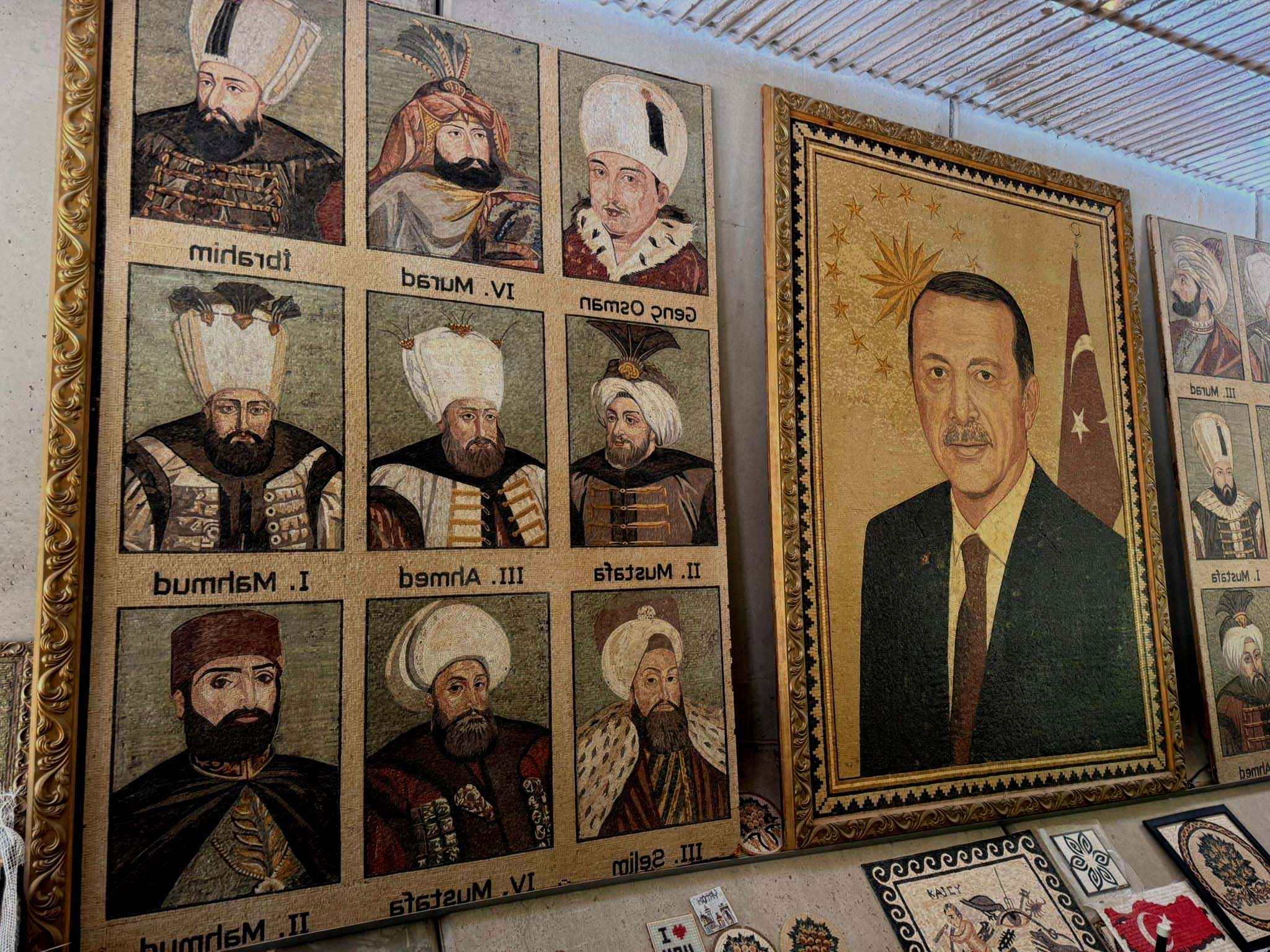 Cumhurbaşkanı Erdoğan mozaik portresi