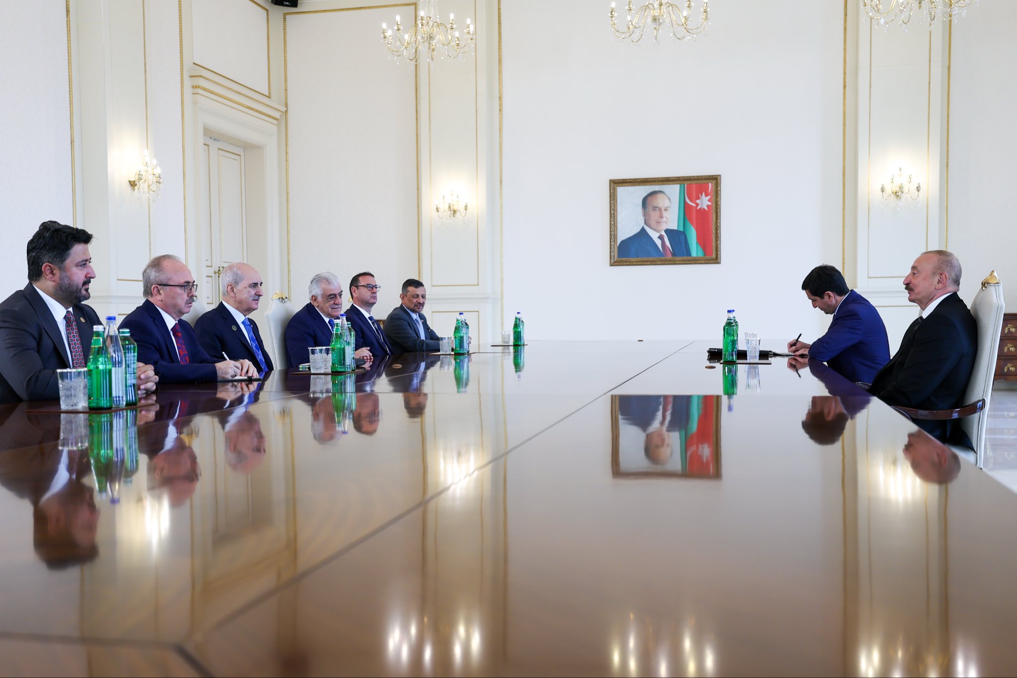 TBMM Başkanı Kurtulmuş ve Azerbaycan Cumhurbaşkanı Aliyev