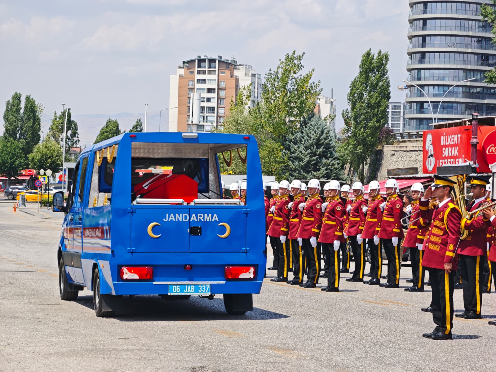 cenaze töreni görüntüsü