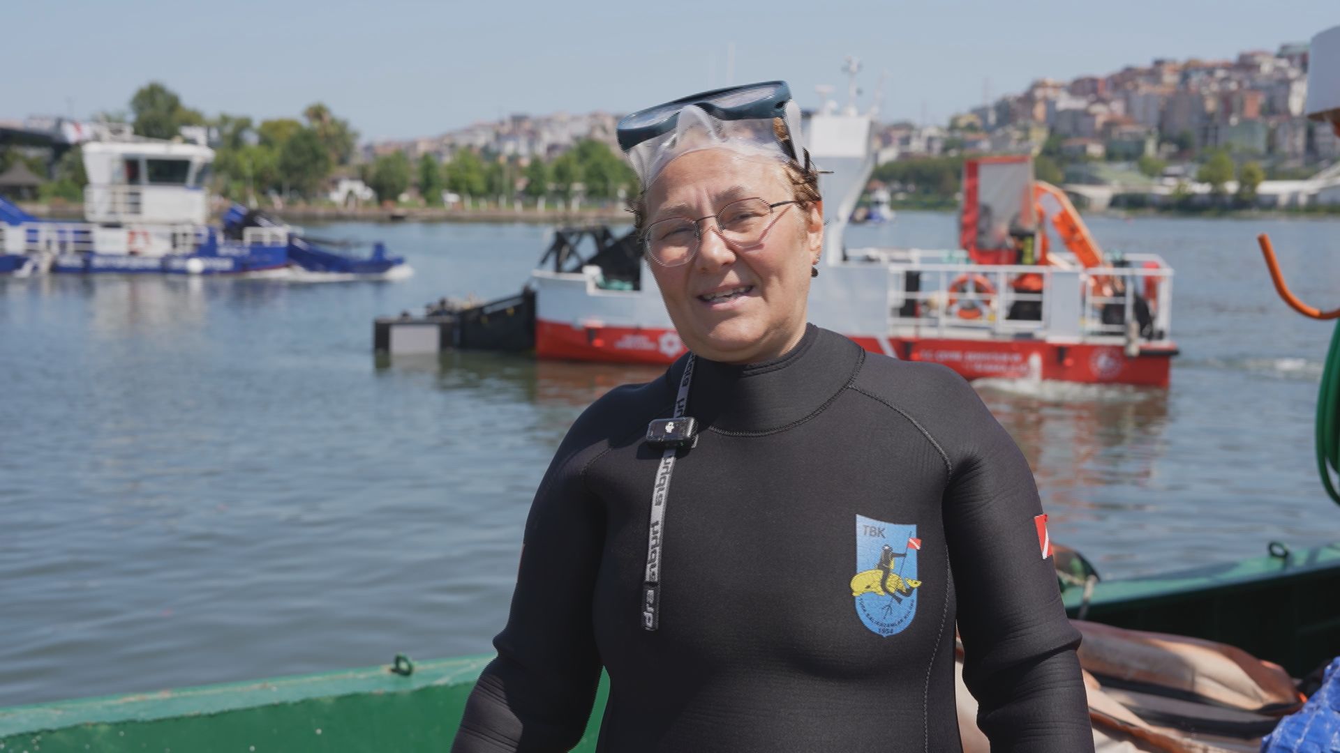 Özlem Erol etkinlik sırasında konuşuyor
