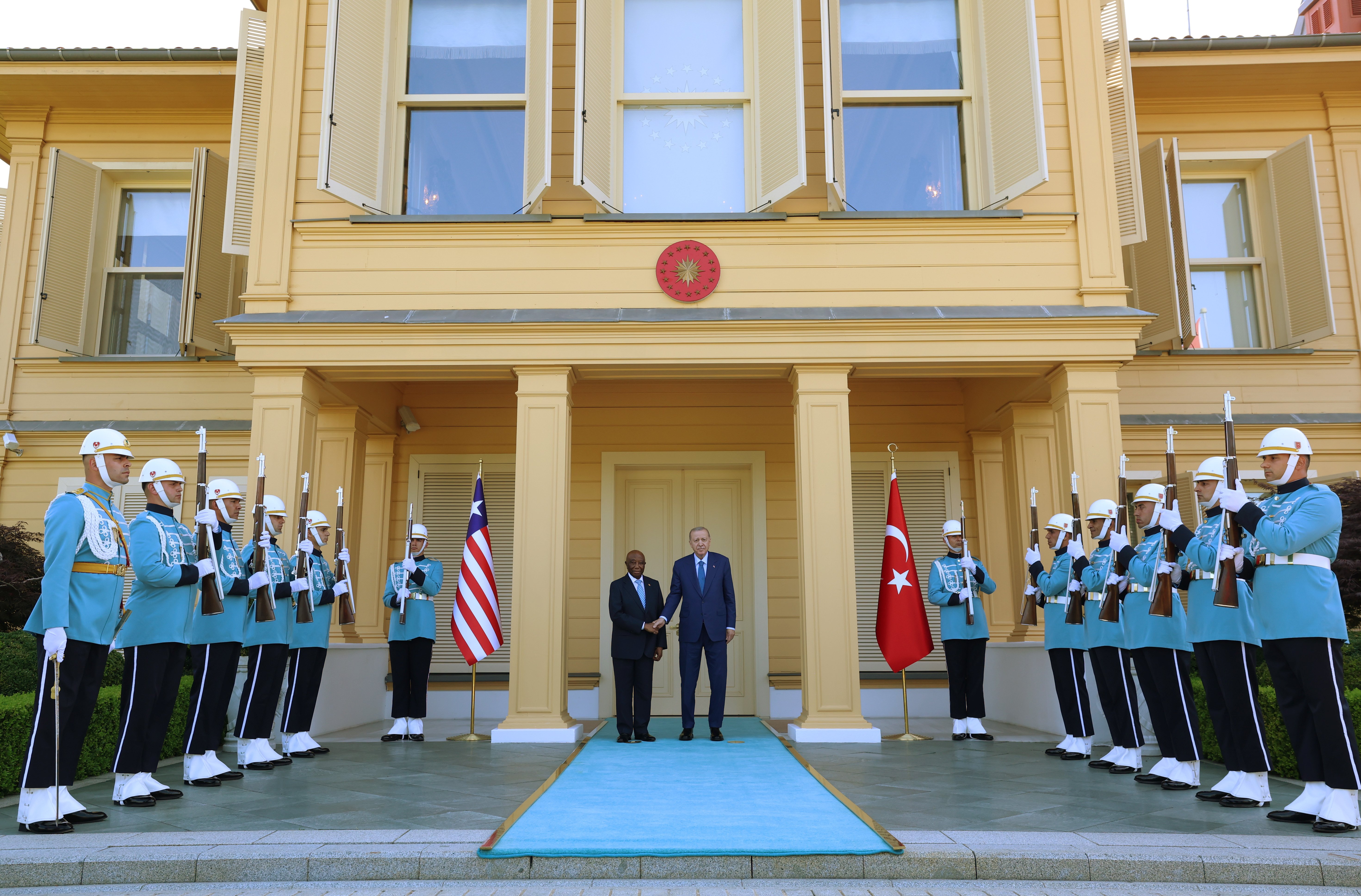 Cumhurbaşkanı Erdoğan, Liberya Cumhurbaşkanı Boakai ile görüştü