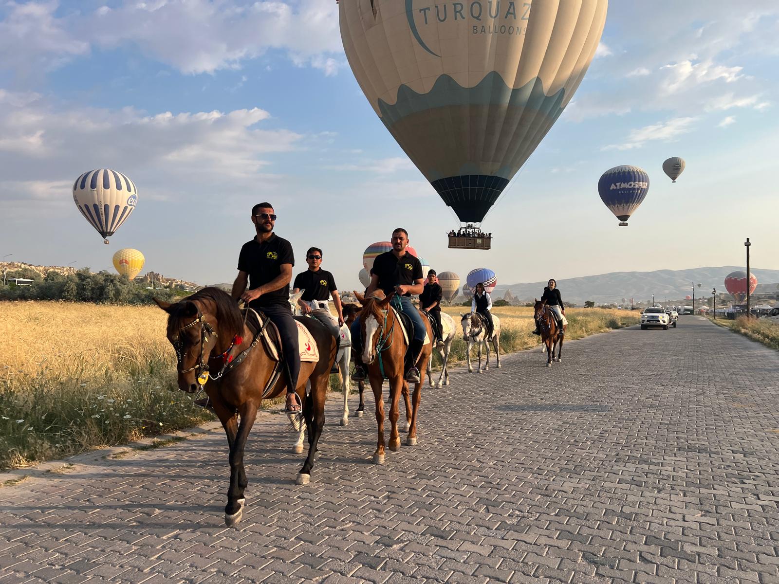 Kapadokya at turu turistler