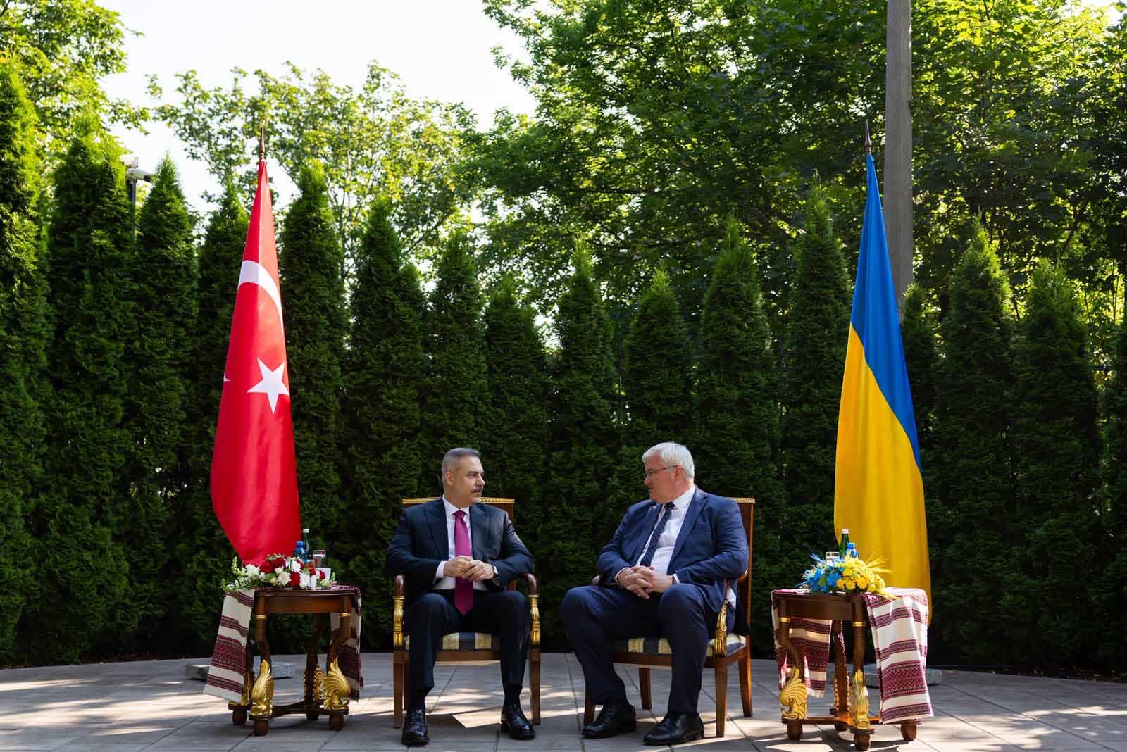 Hakan Fidan ve Andriy Sibiha basın toplantısı