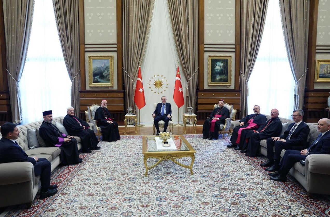 Cumhurbaşkanı Erdoğan, Türkiye Katolik Episkoposlar heyetini kabul etti