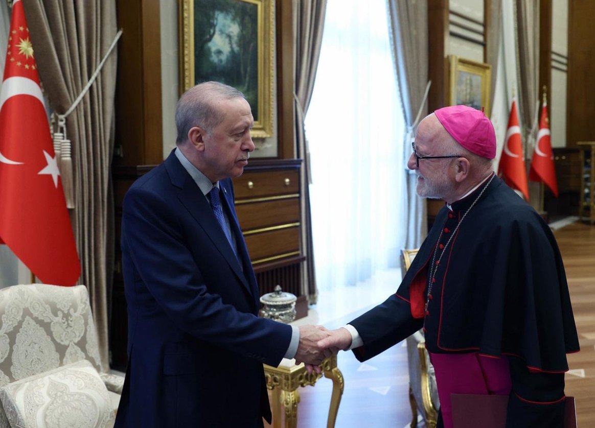 Türkiye Katolik Episkoposlar heyeti, Cumhurbaşkanı Erdoğan ile bir araya geldi