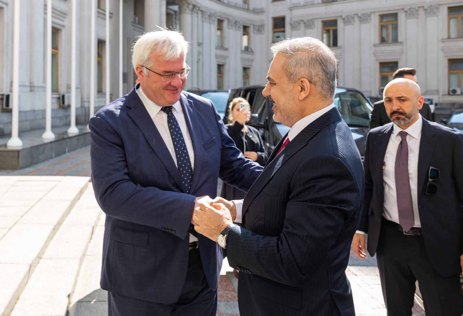 Hakan Fidan ve Andriy Sibiha