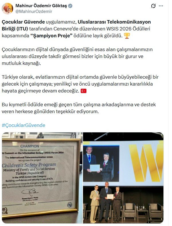 Bakan Mahinur Özdemir Göktaş açıklama
