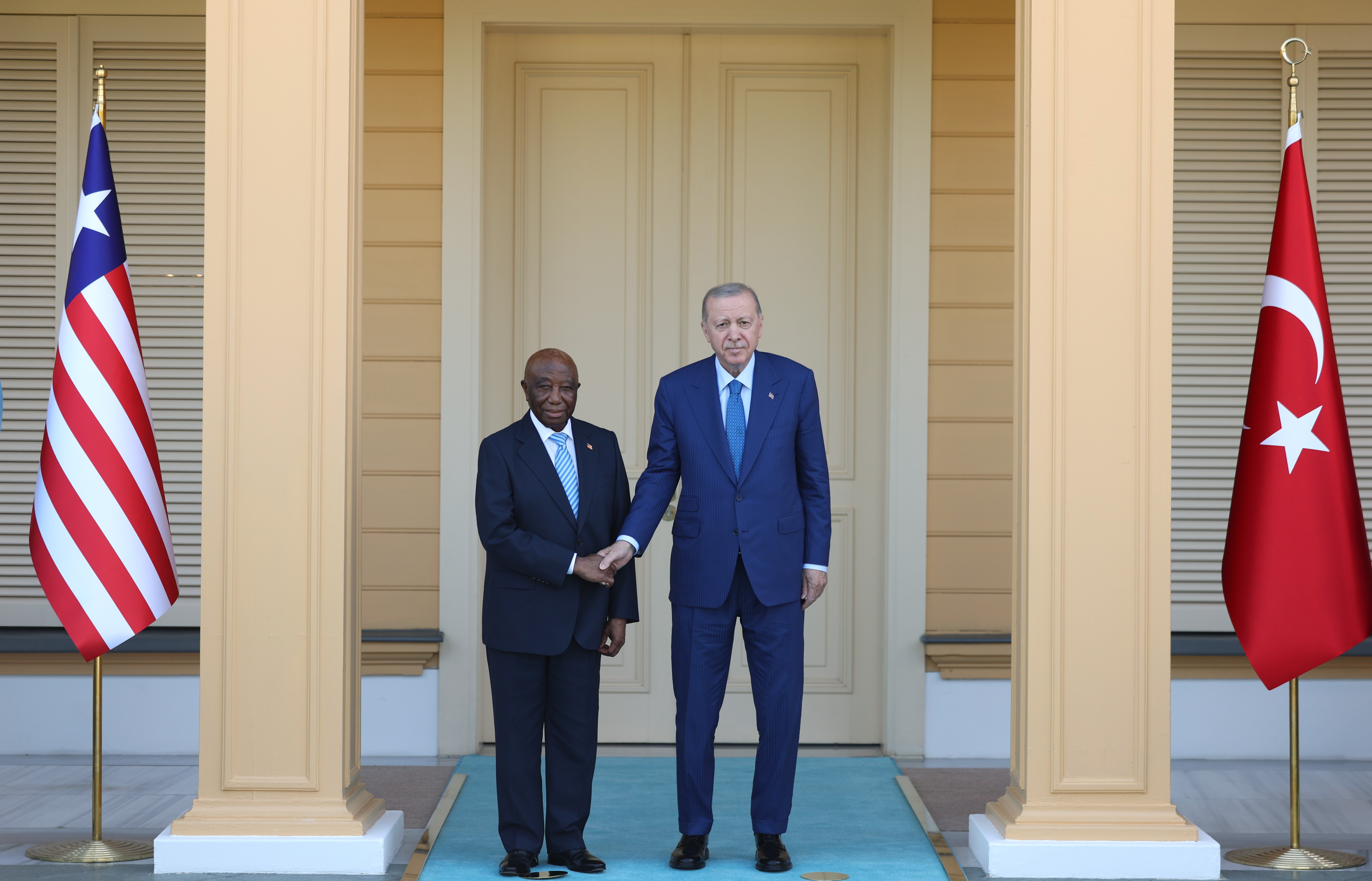 Erdoğan ve Liberya Cumhurbaşkanı Boakai görüşmesi
