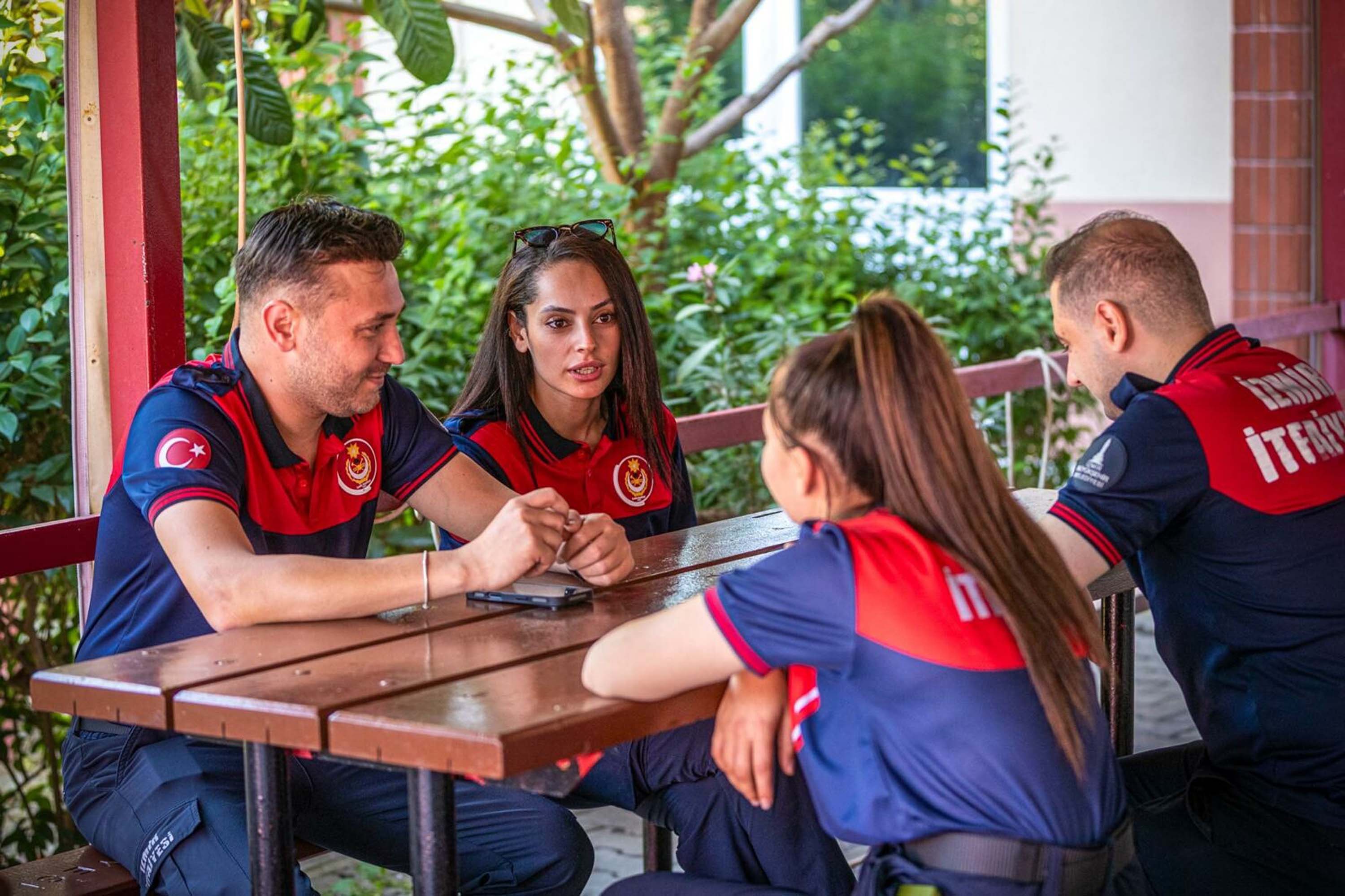 Ayet Kütükbaş itfaiye istasyonunda