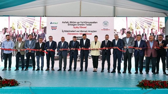 Arnavutköy Belediyesi ARFALT tesisi, asfalt üretim hattı.