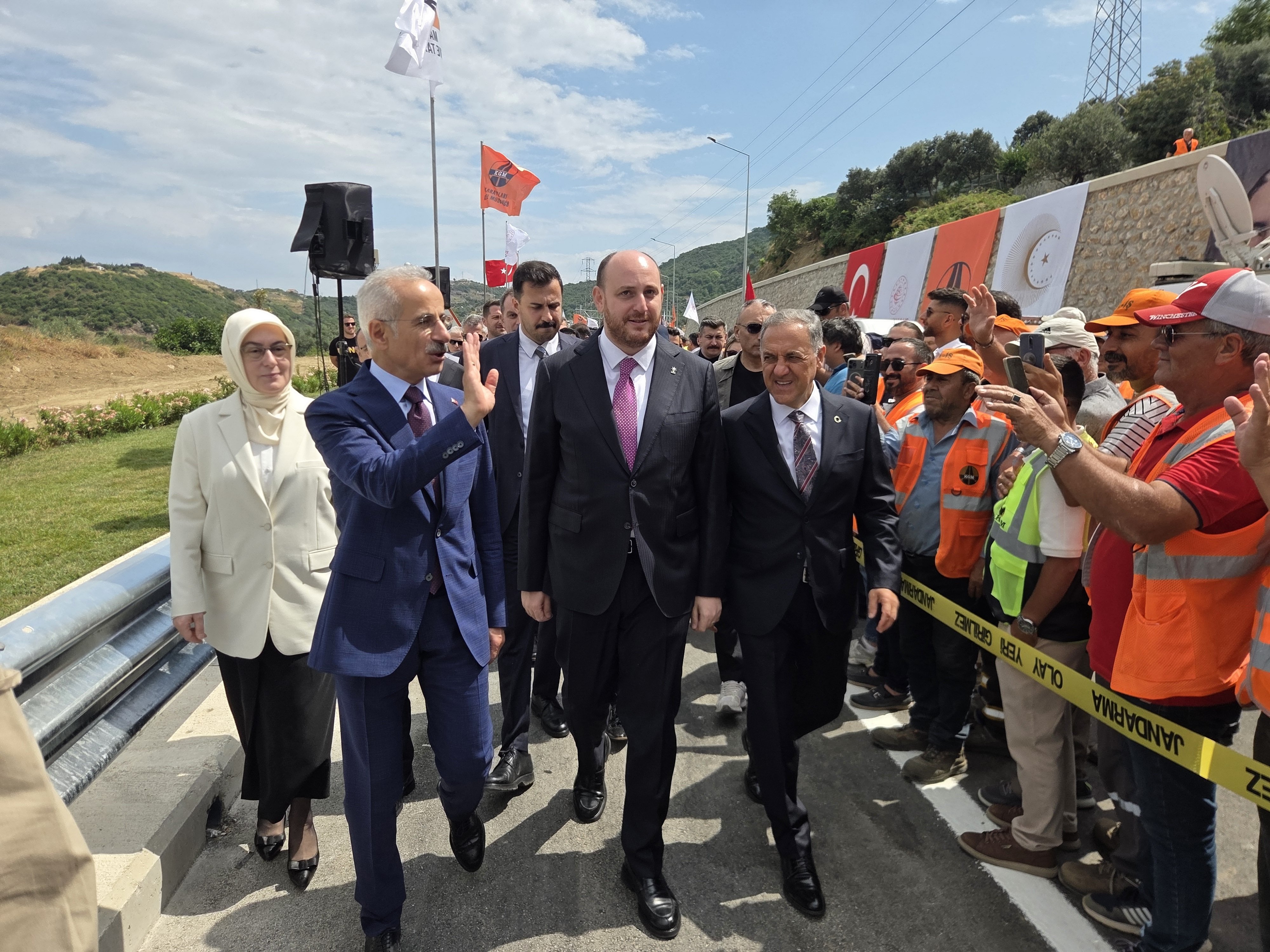 Bakan Uraloğlu Yalova-Armutlu Yolu Tüneli açılışında