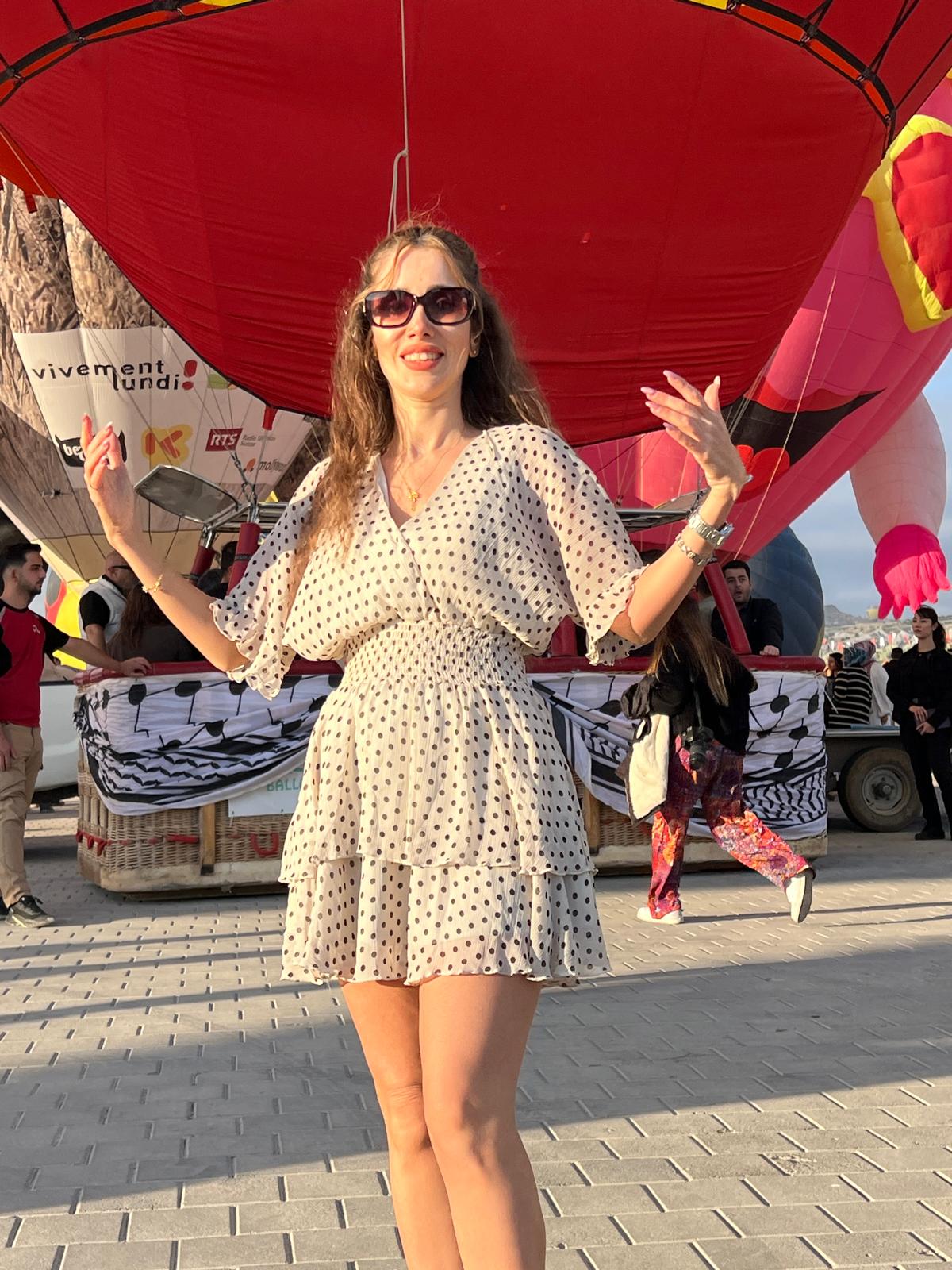 Kapadokya Balon Festivali ziyaretçileri