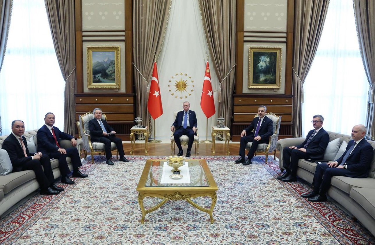 Cumhurbaşkanı Erdoğan, Kırgızistan Dışişleri Bakanı Kulubayev ile görüştü