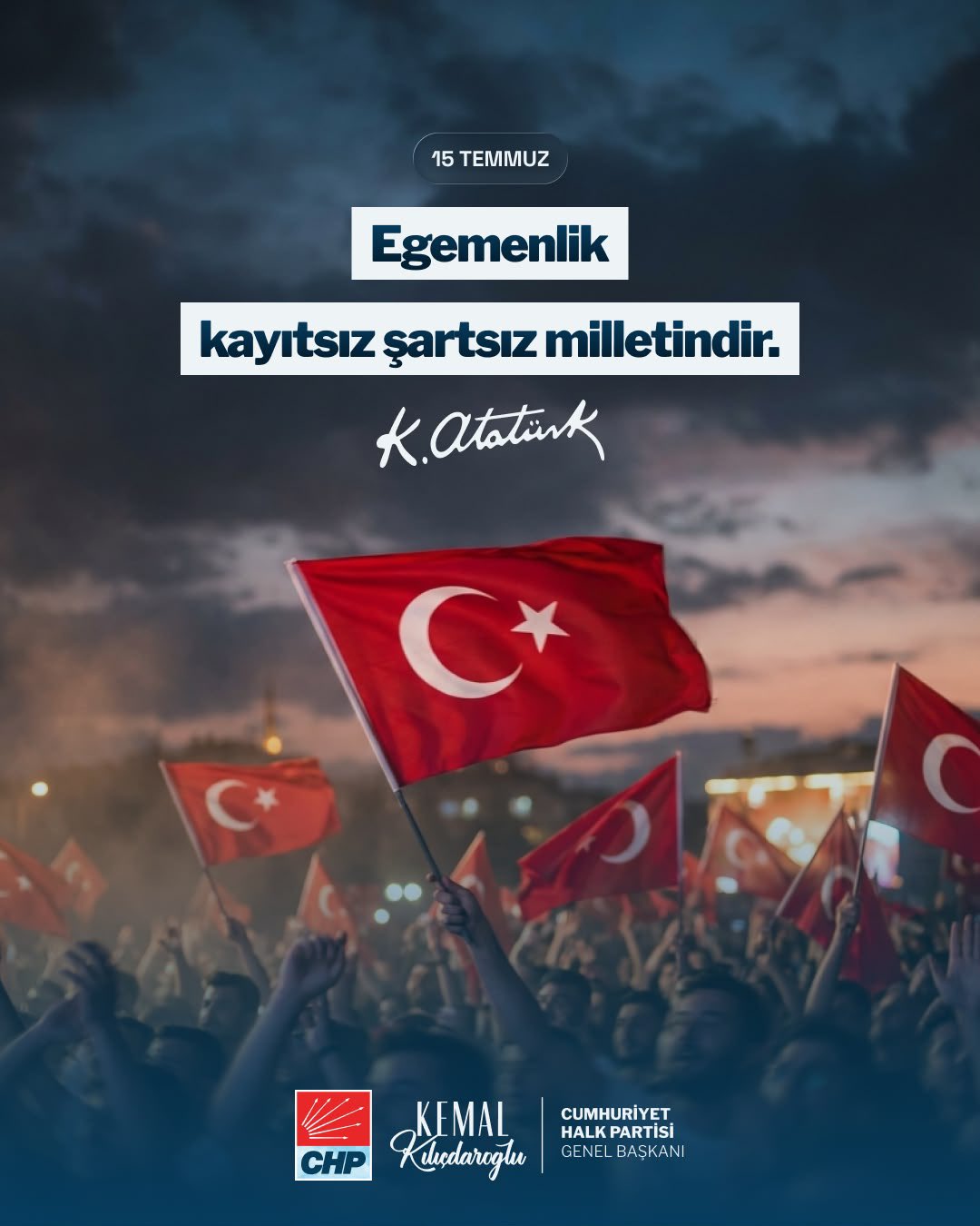 15 Temmuz anma mesajı