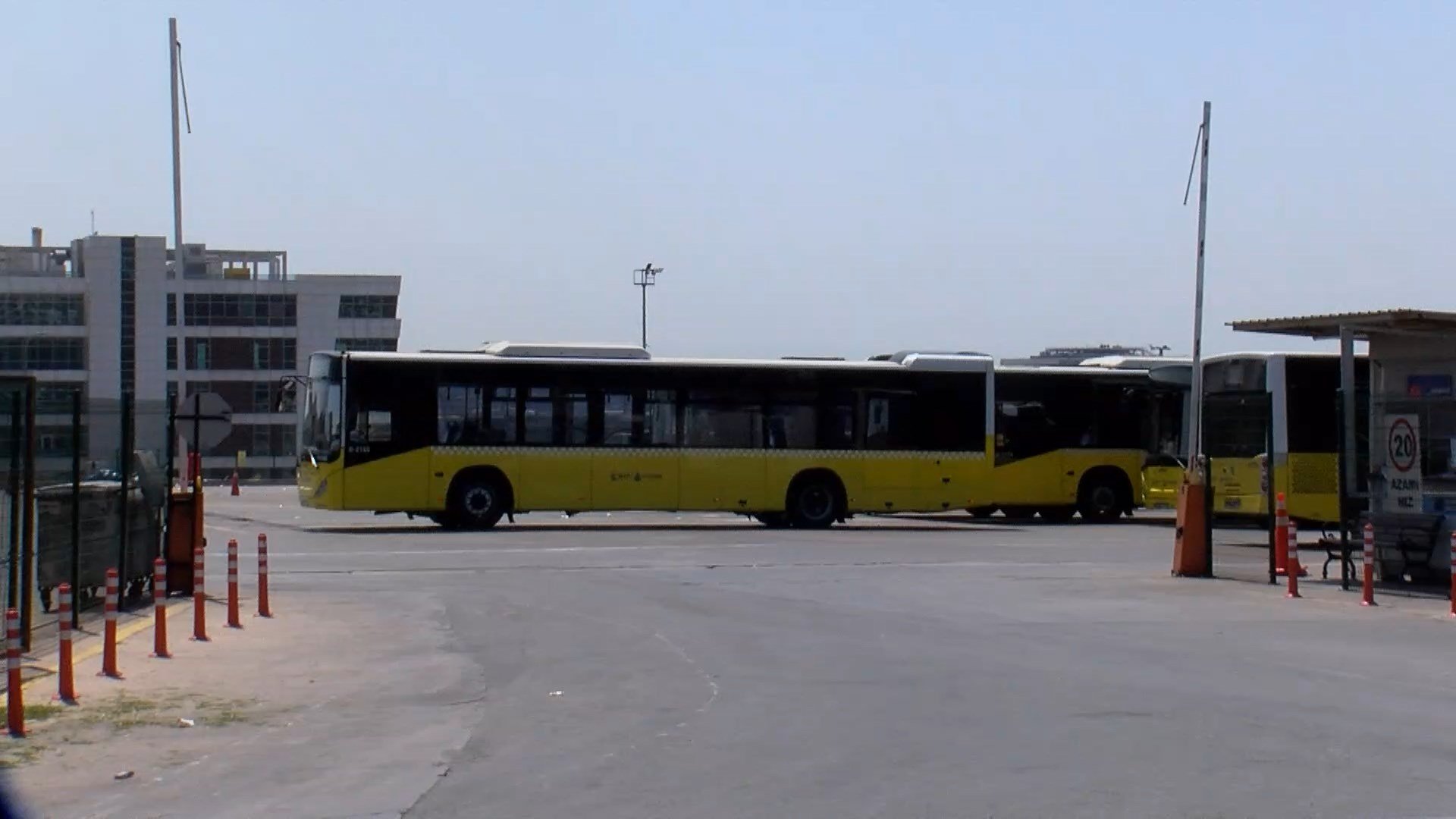 İETT işçisi Recep Keskin eylemde