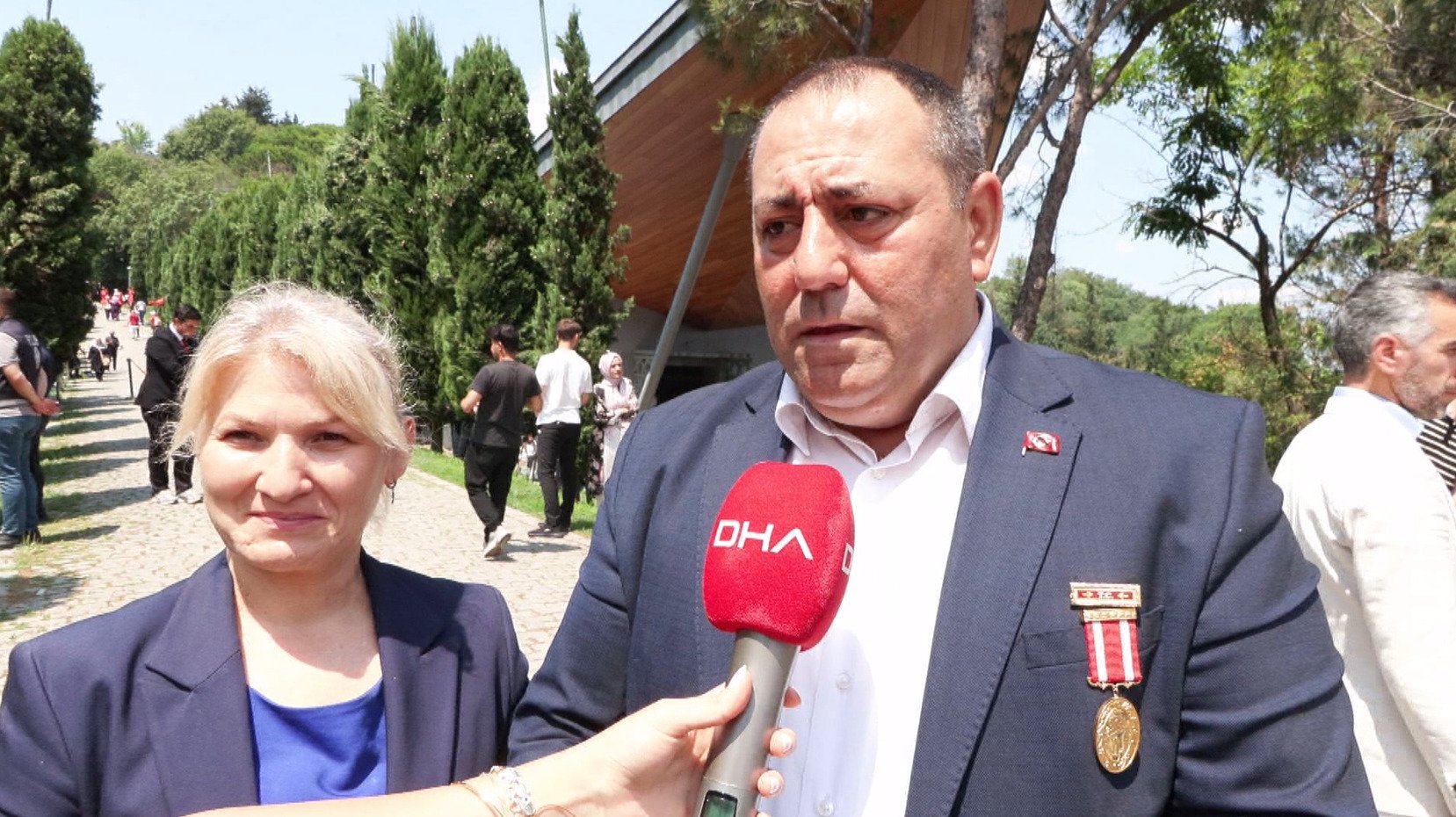 15 Temmuz anma yürüyüşü katılımcıları