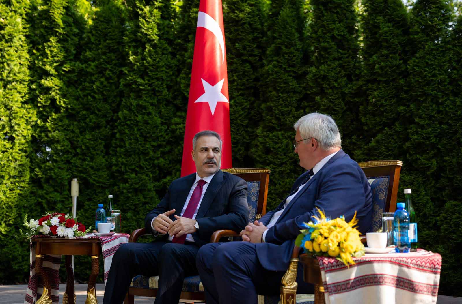 Hakan Fidan ve Andriy Sibiha, Hakan Fidan Kiev
