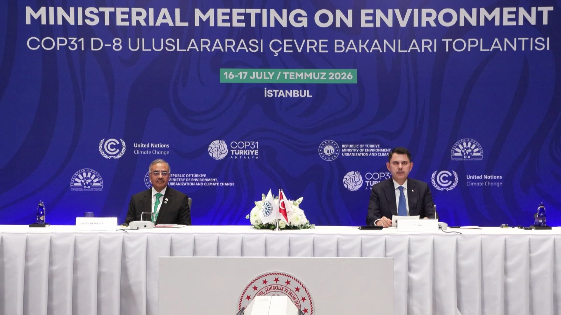 Çevre Bakanı Murat Kurum D-8 toplantısı