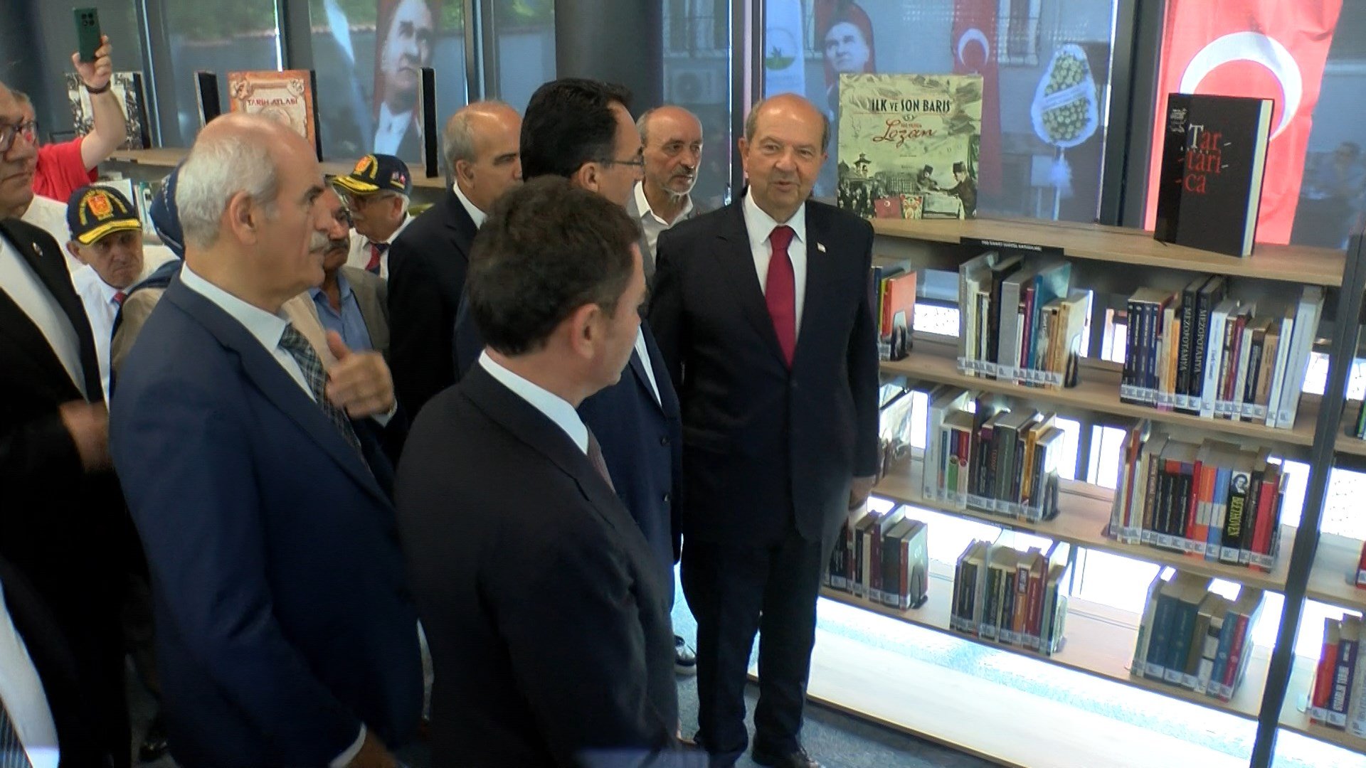Ersin Tatar kütüphane açılış töreni
