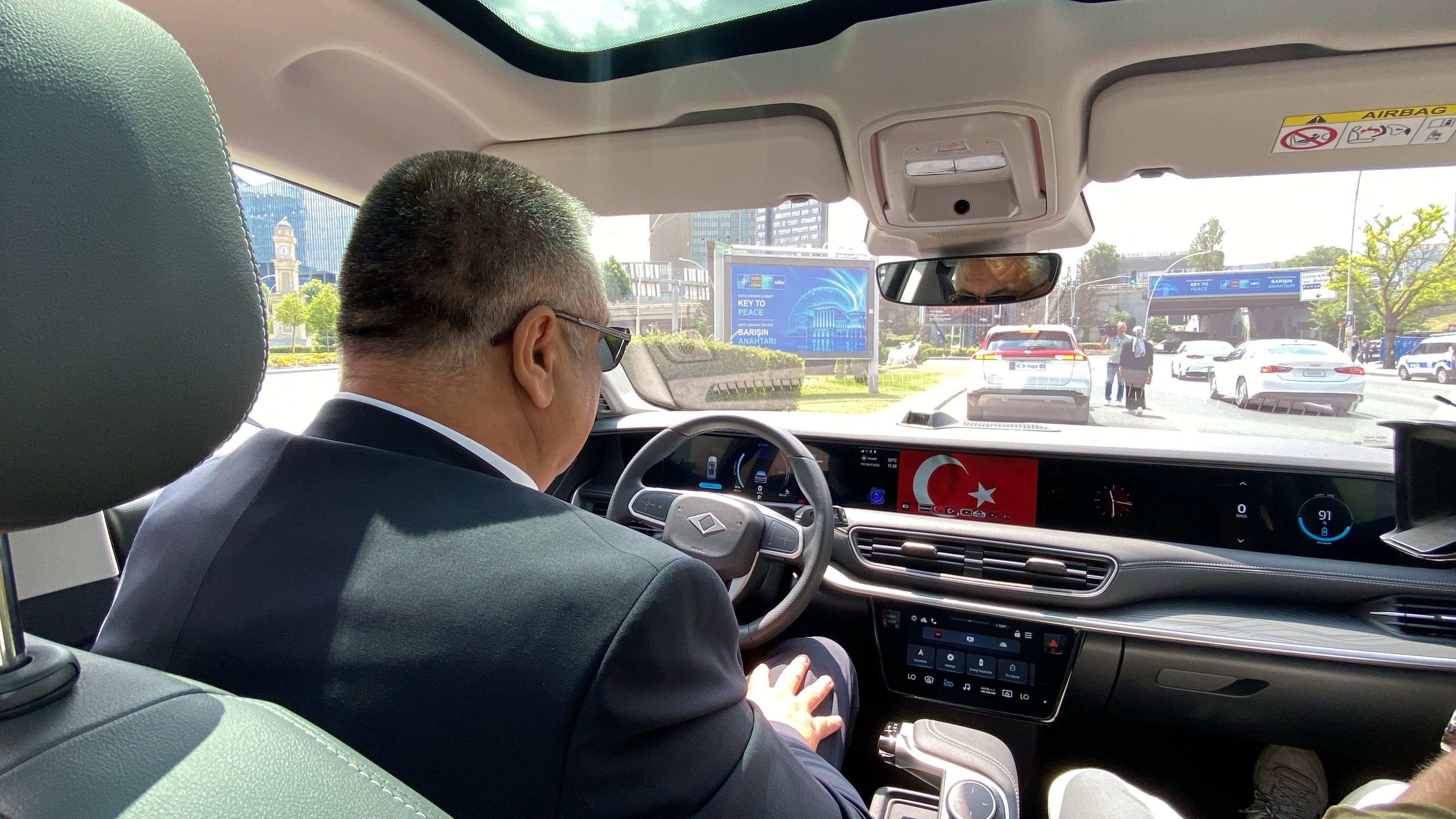 Togg limuzin iç mekan detayı