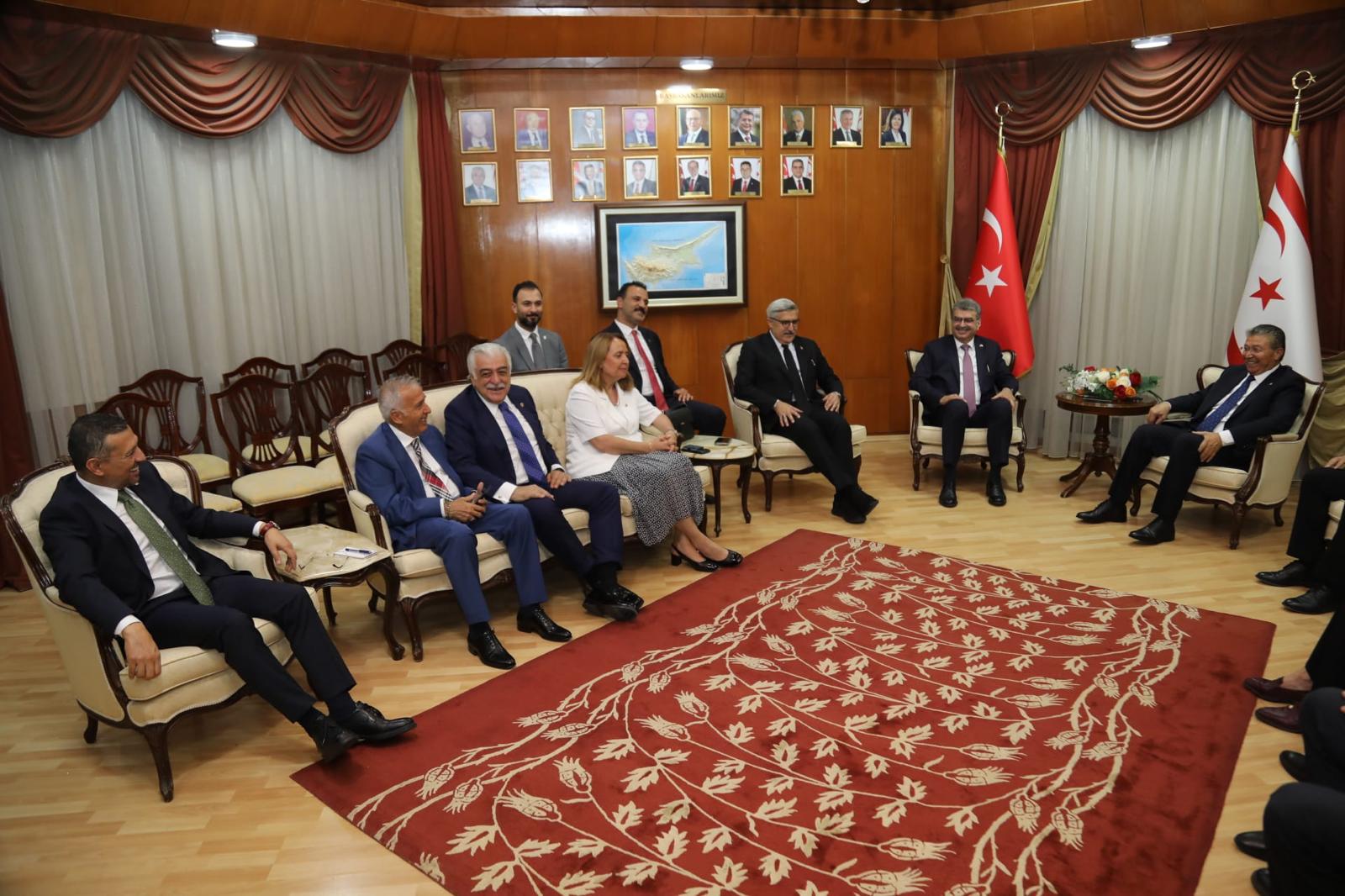 TBMM Heyeti KKTC Başbakanı Ünal Üstel