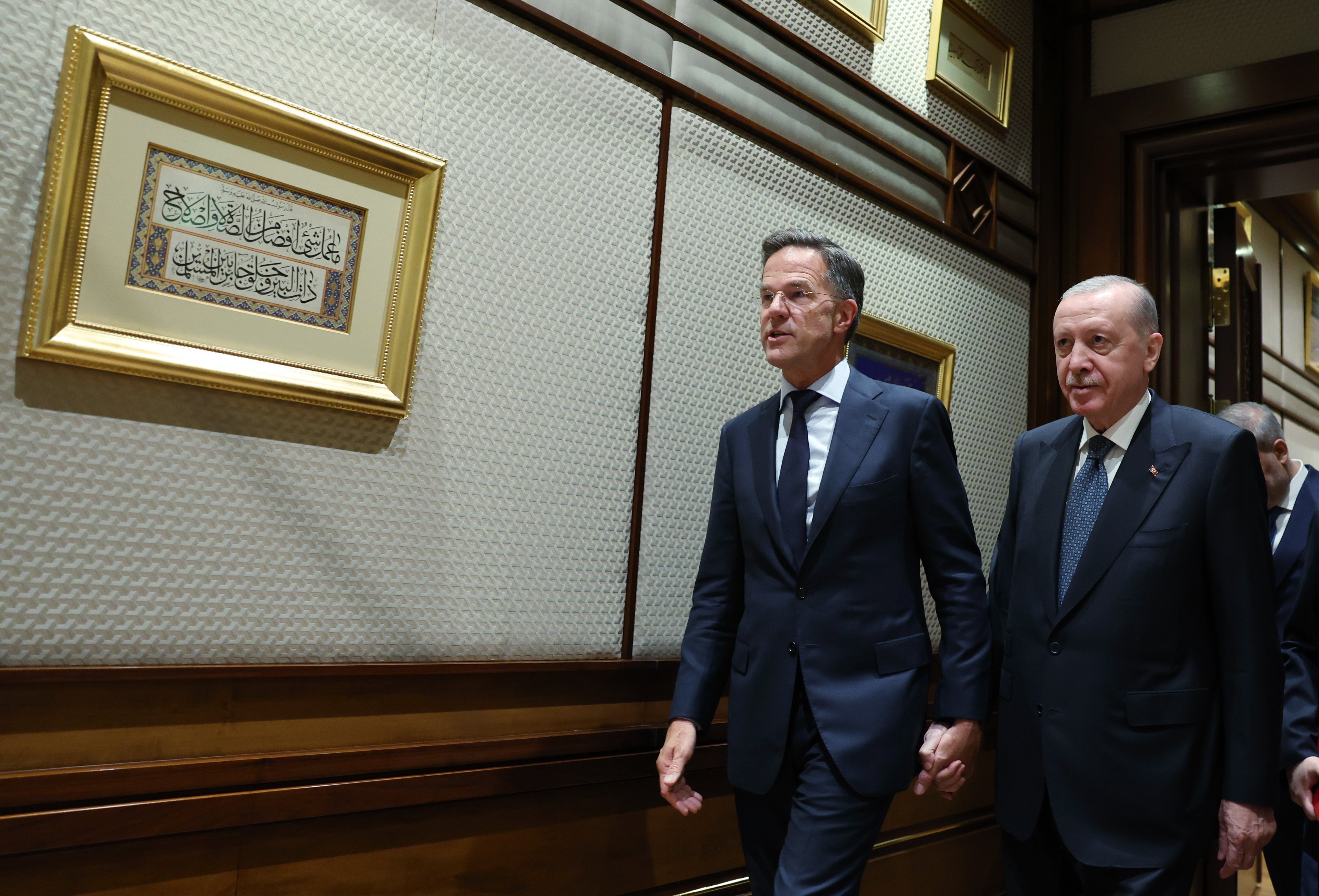 Erdoğan Rutte görüşmesi