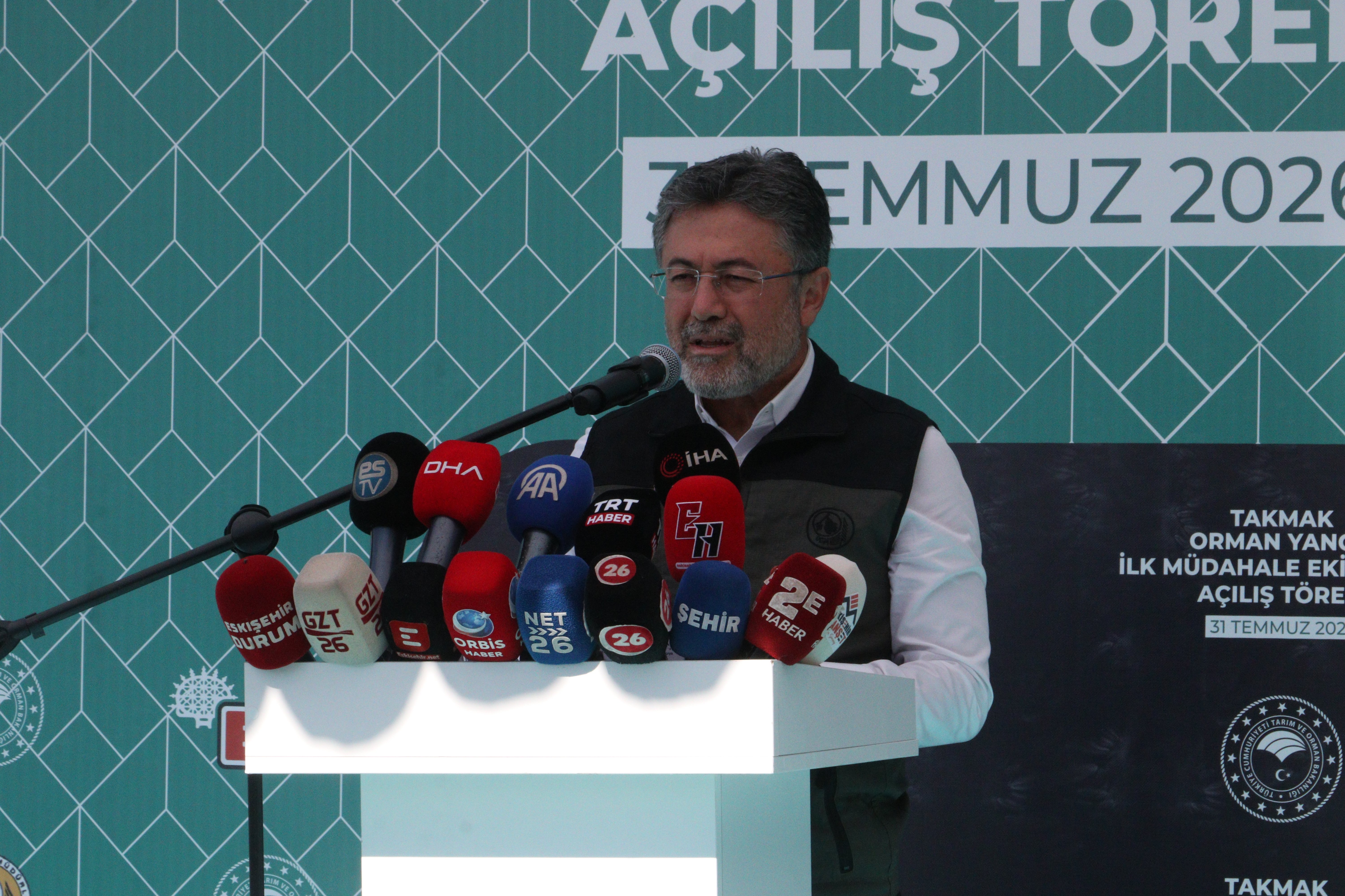 Bakan Yumaklı Takmak Orman Yangını İlk Müdahale Ekip Binası açılışı
