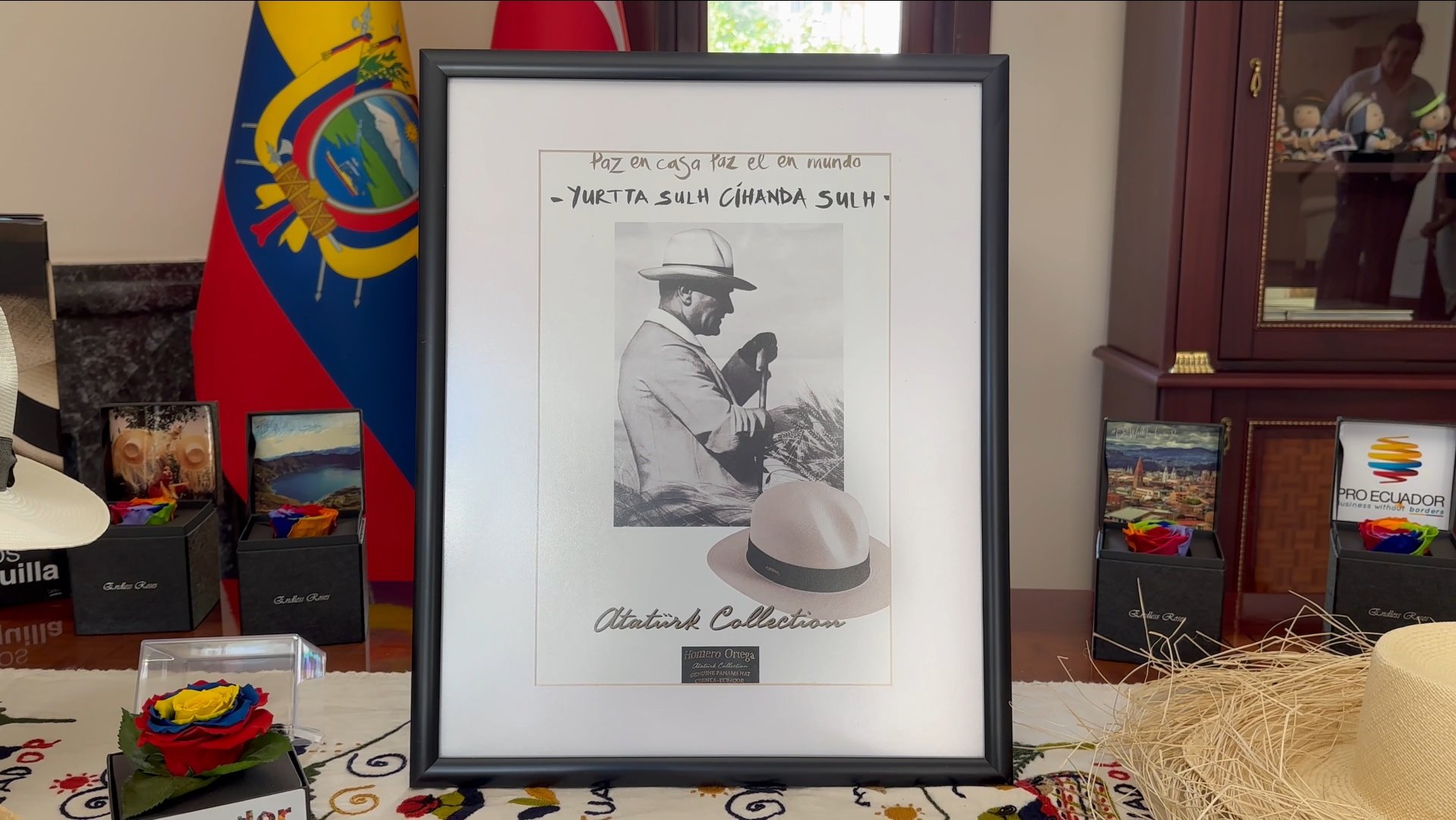 Panama Şapkası Atatürk Fotoğrafı