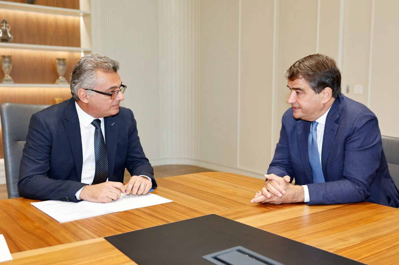 KKTC Cumhurbaşkanı Tufan Erhürman ve AB Kıdemli Başkan Yardımcısı Raffaele Fitto görüşmesi