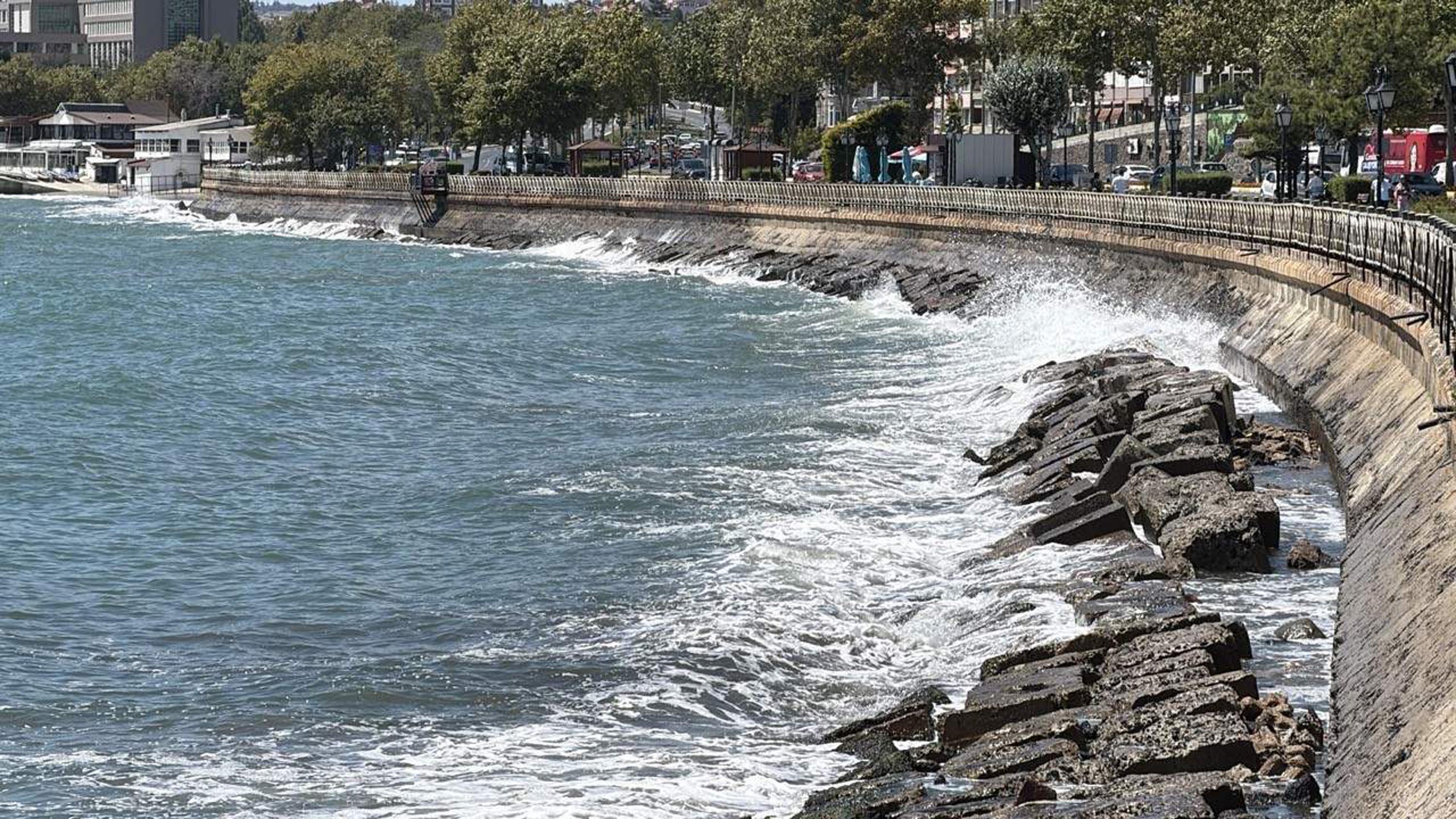 Tekirdağ Süleymanpaşa sahil fırtına