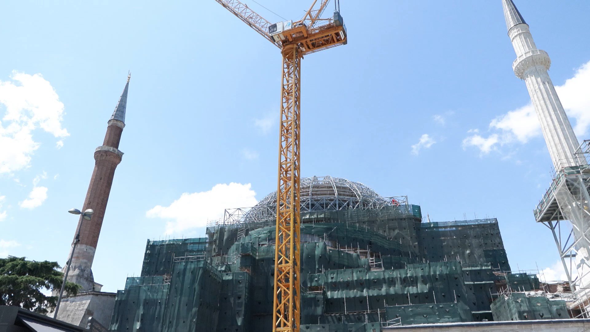 Ayasofya restorasyon kubbe