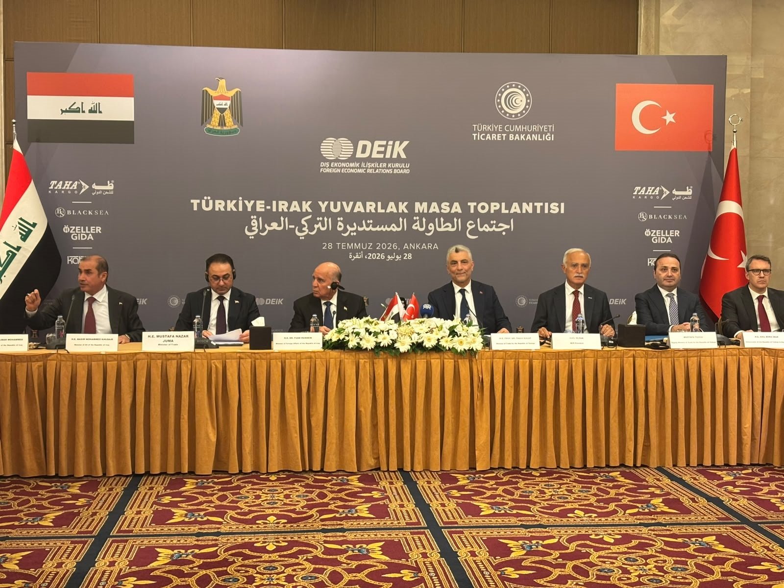 Türkiye-Irak İş İnsanları Yuvarlak Masa Toplantısı