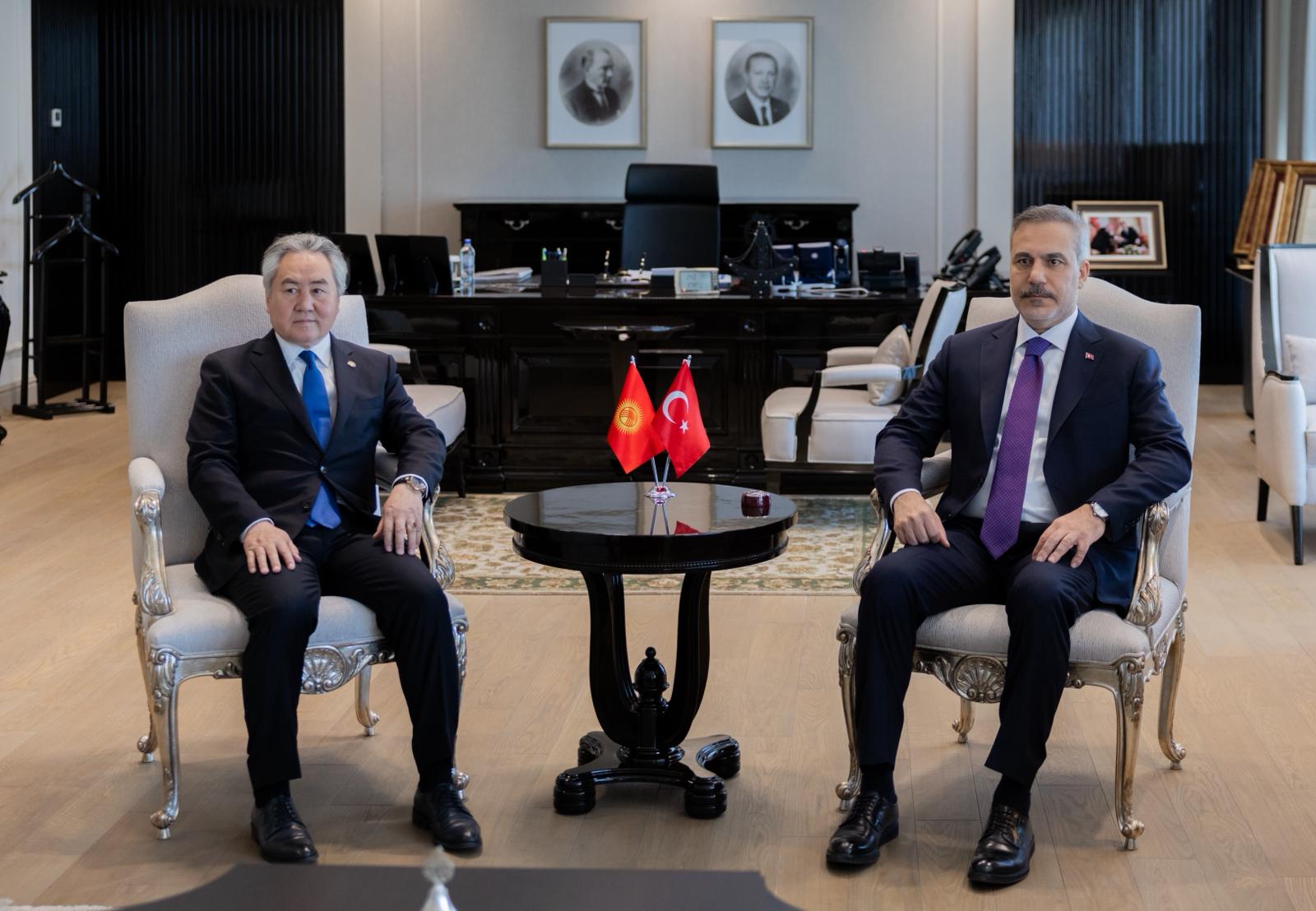 Bakan Fidan Kırgızistan Dışişleri Bakanı Kulubayev görüşme