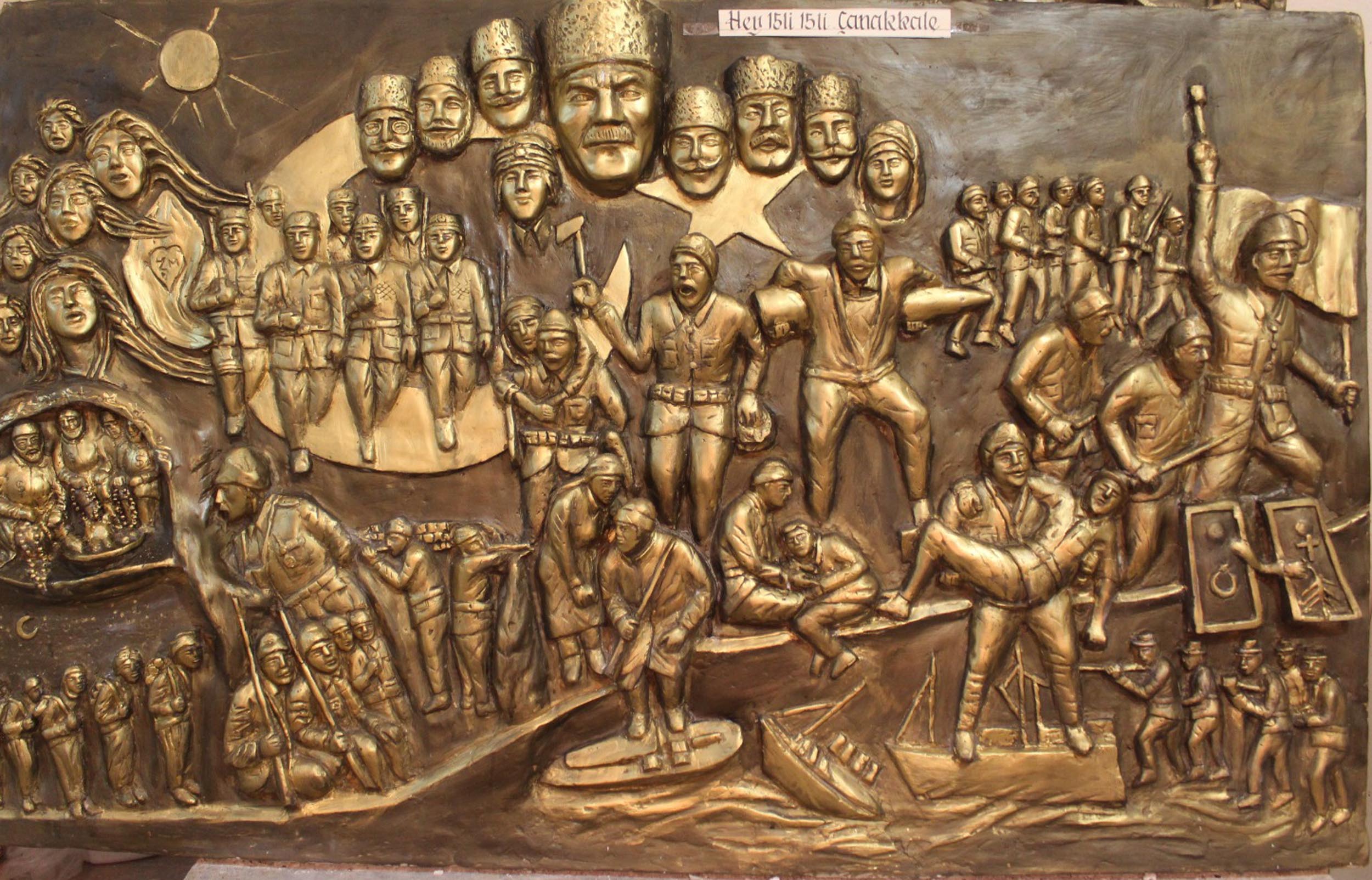 Neşat Demircan rölyef çalışması