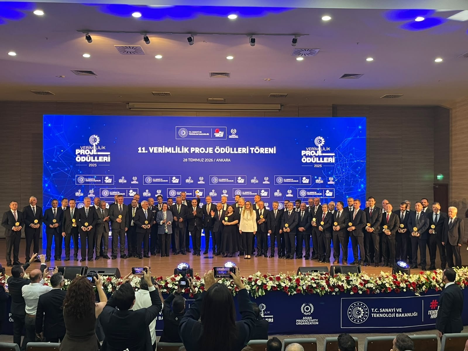 Sanayi ve Teknoloji Bakanı Mehmet Fatih Kacır, Verimlilik Proje Ödülleri Töreni