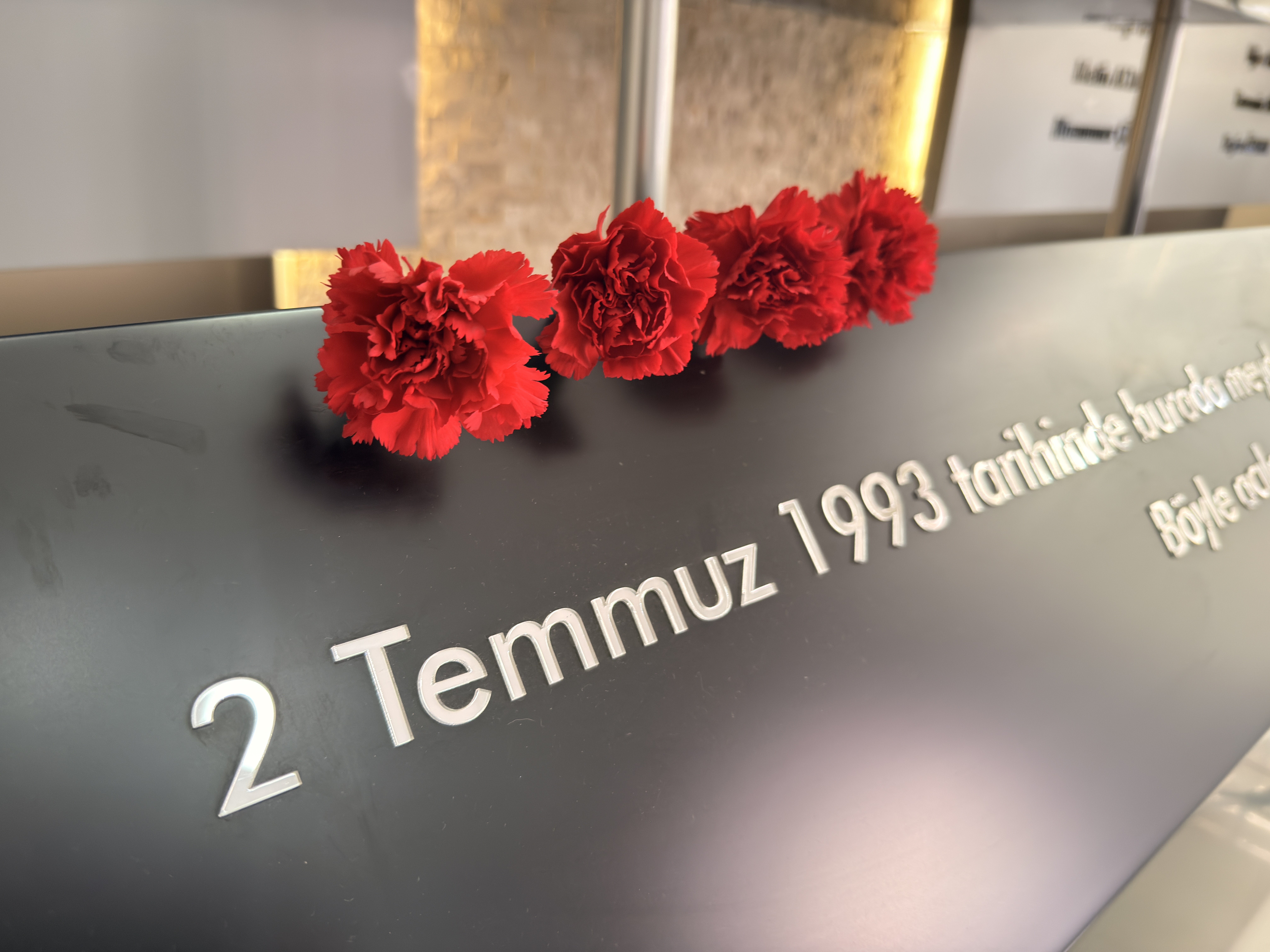 Anma töreninden bir görüntü