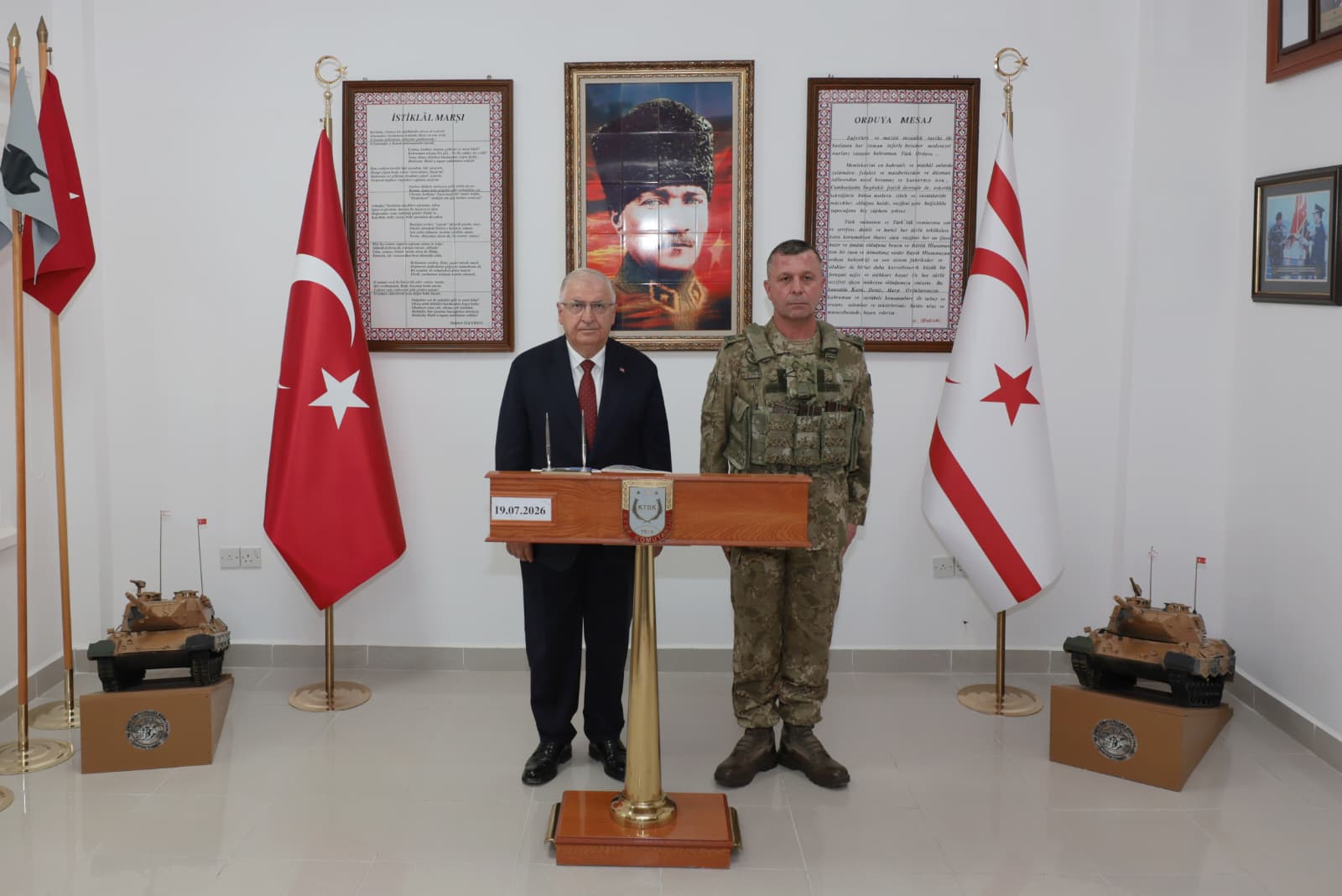 Milli Savunma Bakanı Yaşar Güler KKTC ziyareti
