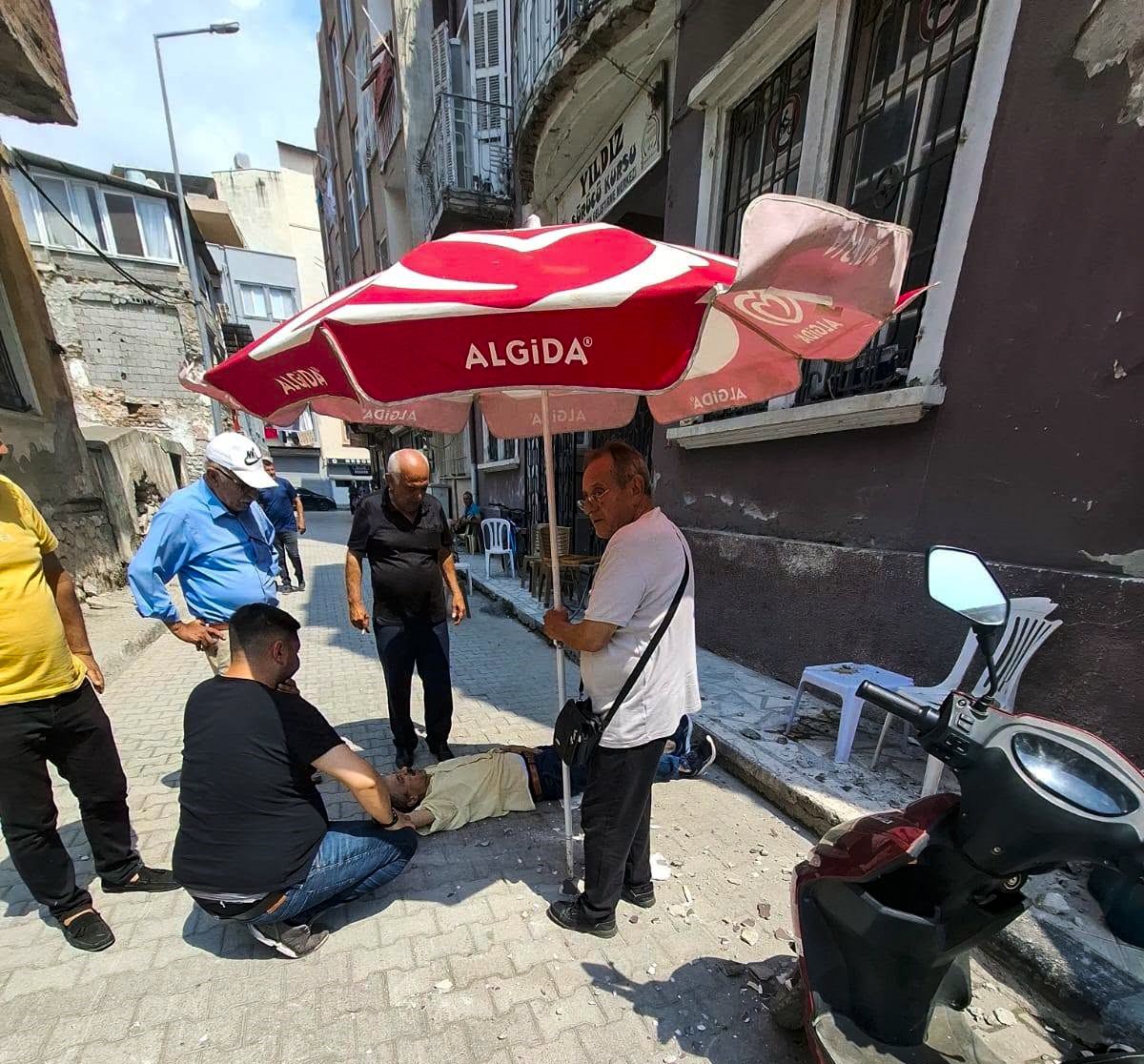 Selim Yıldız başına beton düşmesi