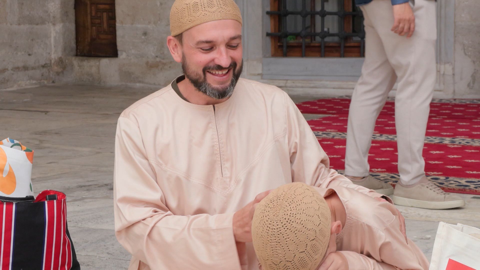 Dan Harris ve otizmli oğlu Joshie