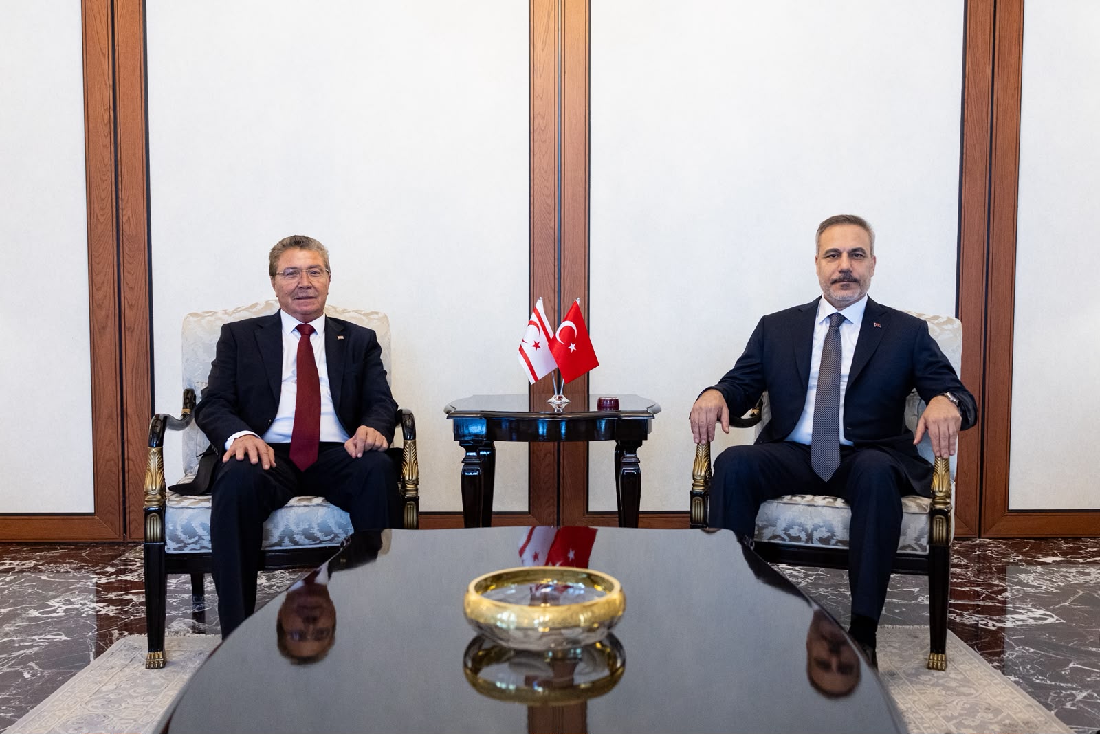 Bakan Fidan ve KKTC Başbakanı Üstel görüşmesi